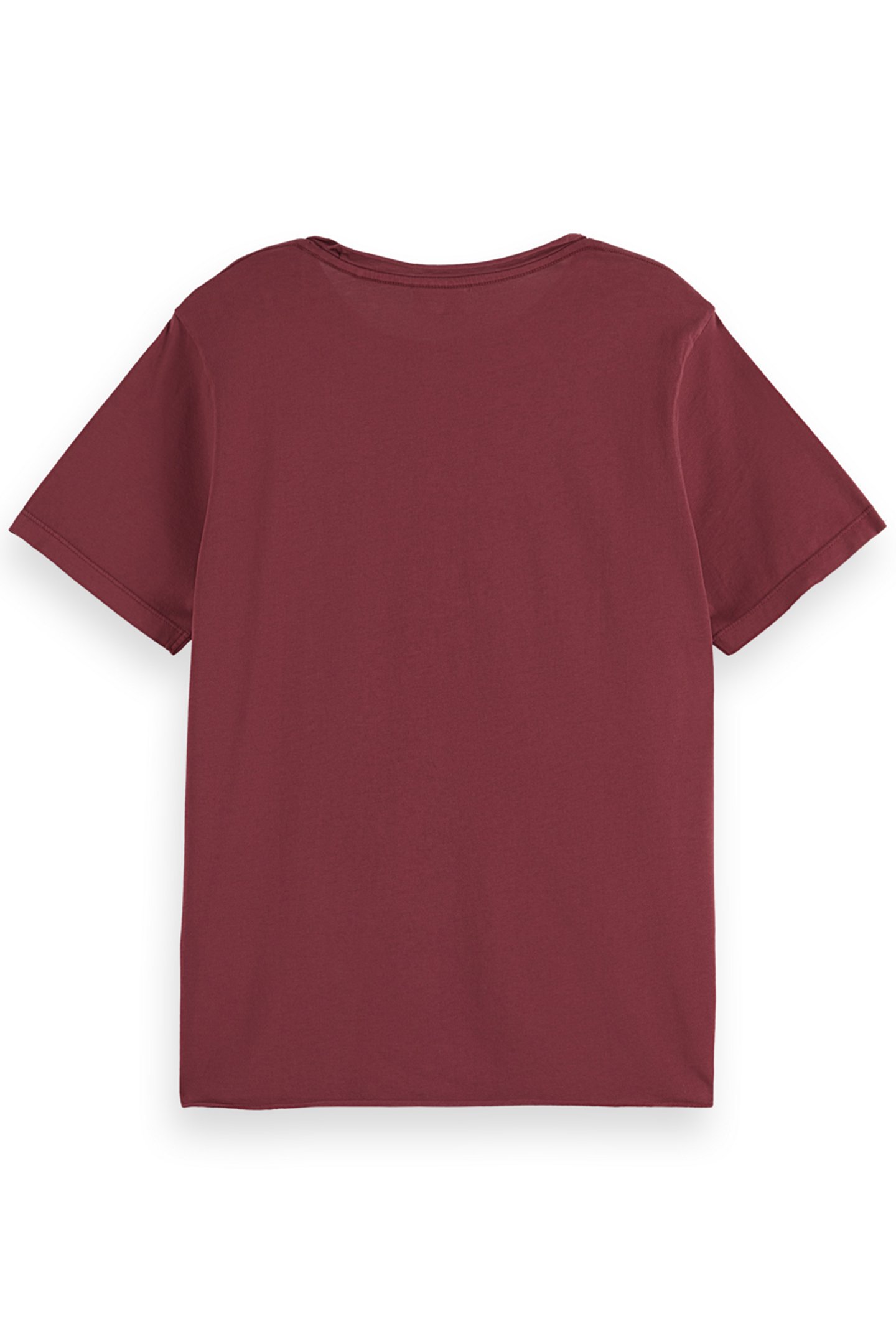 WASHED WITH CHEST ARTWORK RELAXED FIT T-SHIRT RICH MAHOGANY 5