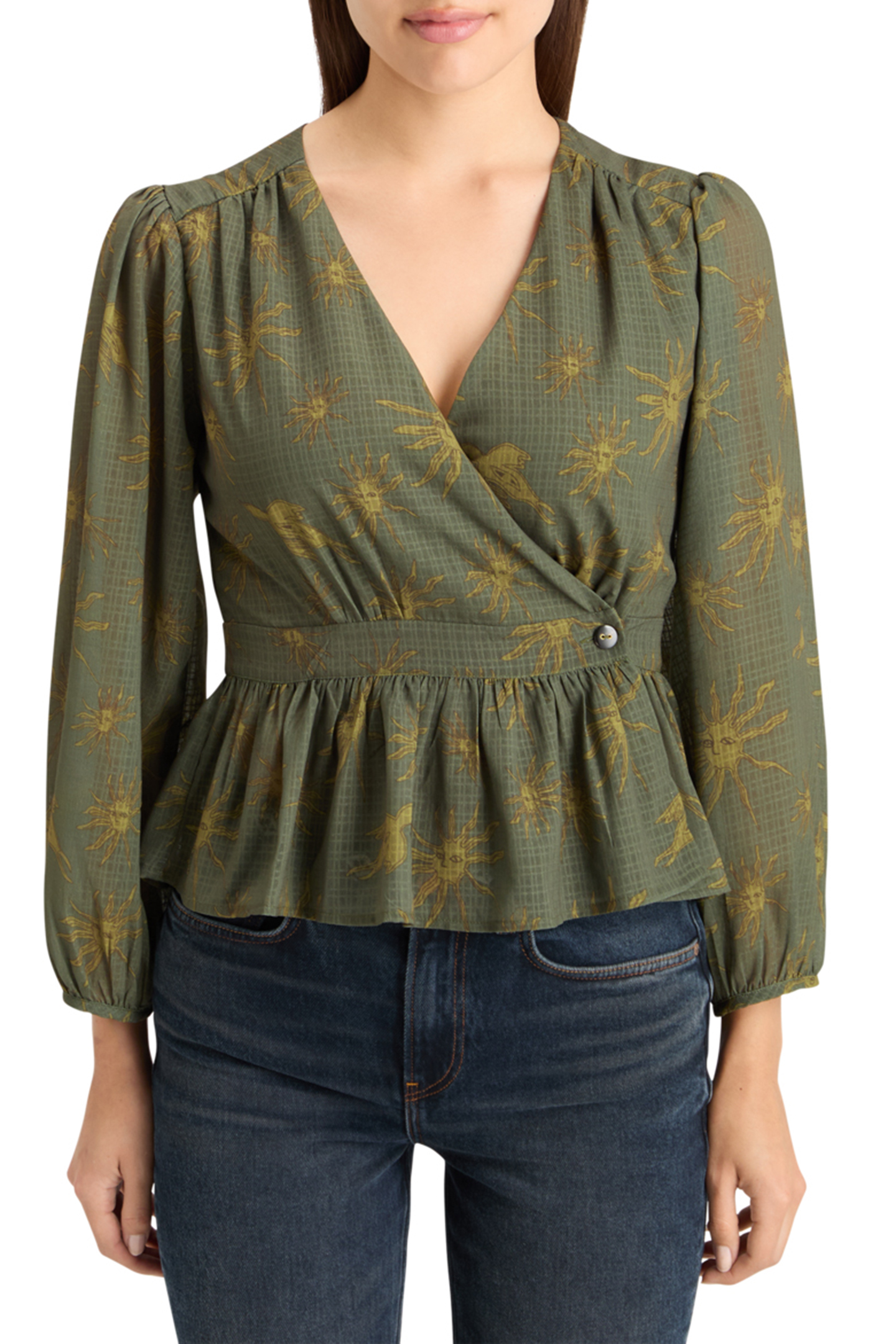 WRAP TOP MYSTIC SKY OLIVE 1