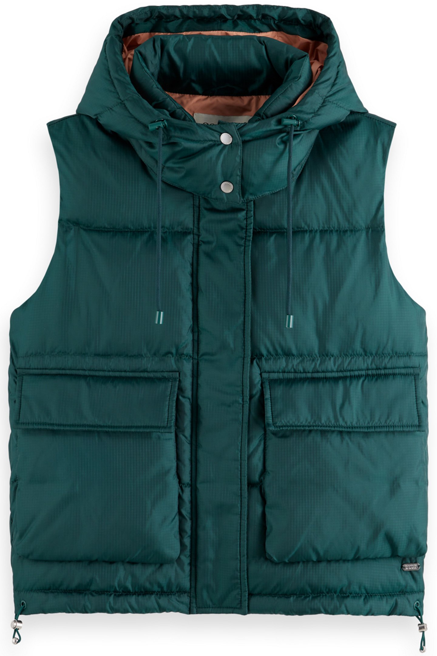 BODYWARMER WITH HOOD CYPRESS GREEN 1