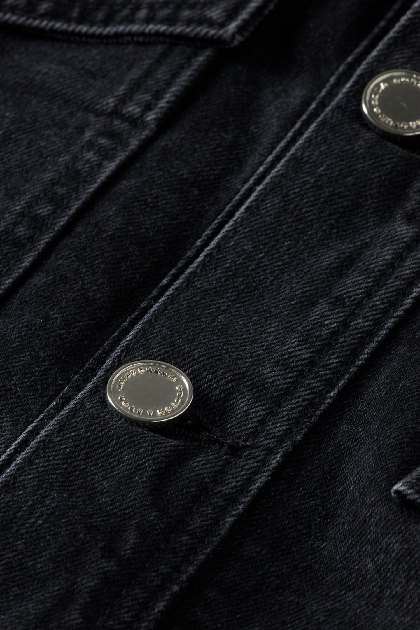 WORKED OUT BLACK CARGO DENIM JACKET WITH BELT CITY BUZZ 3