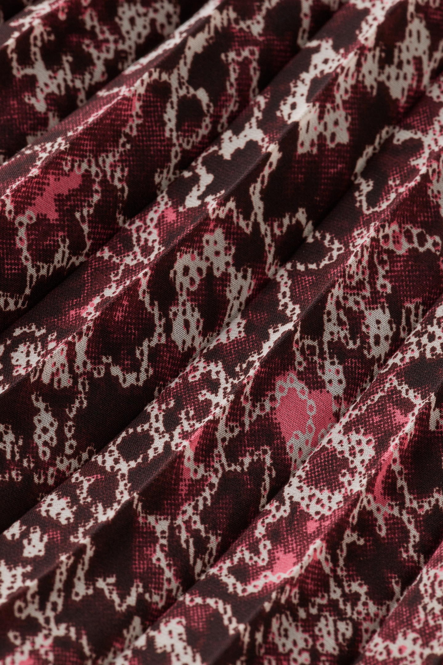 PLEATED PRINTED SKIRT SHIBORI FLORAL PINK 8