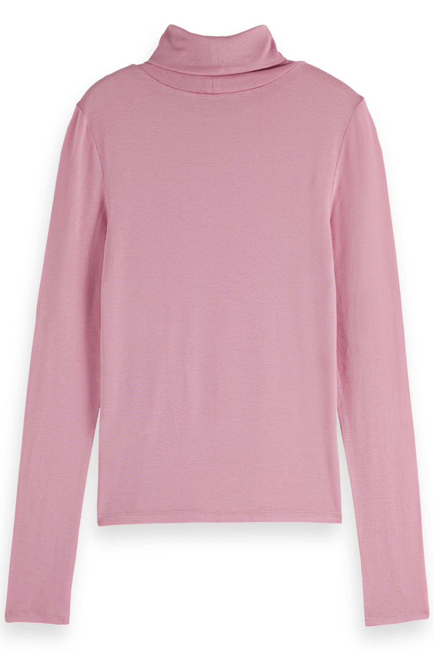 ROLL UP NECK LONG SLEEVE T-SHIRT CADILLAC PINK 5