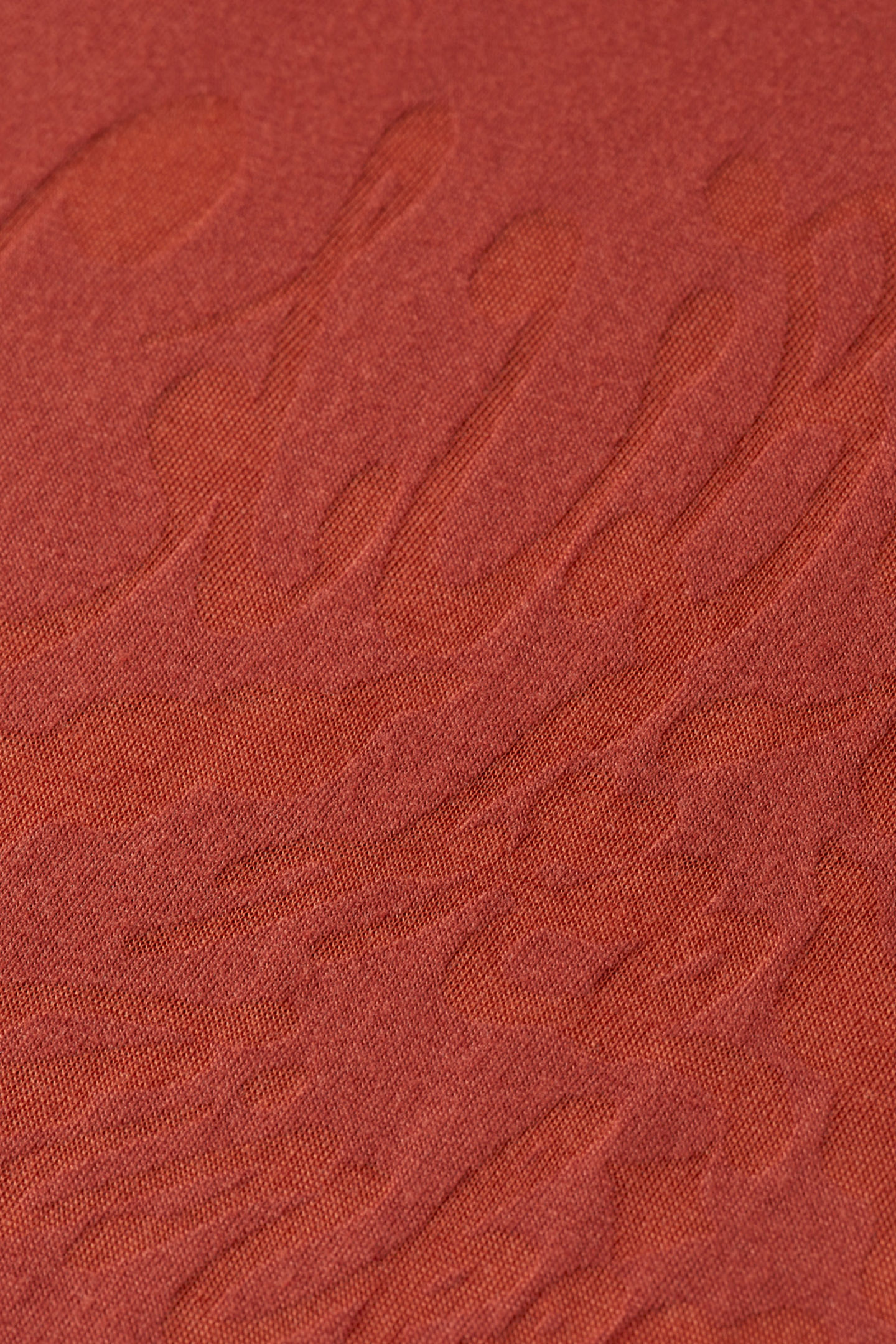 BURN OUT ARTWORK RELAXED FIT T-SHIRT RUST 3