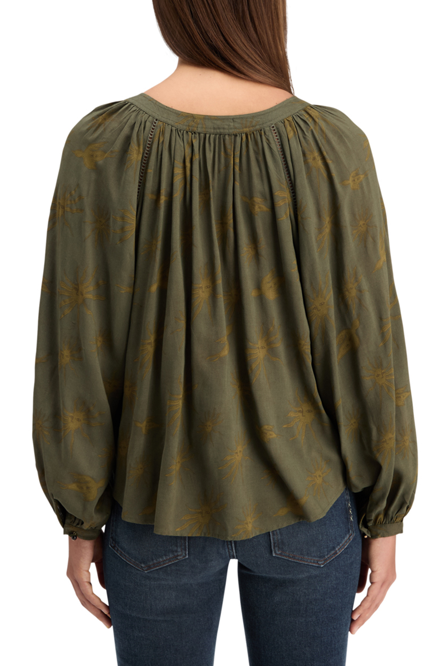 PRINTED MODAL TOP MYSTIC SKY OLIVE 2