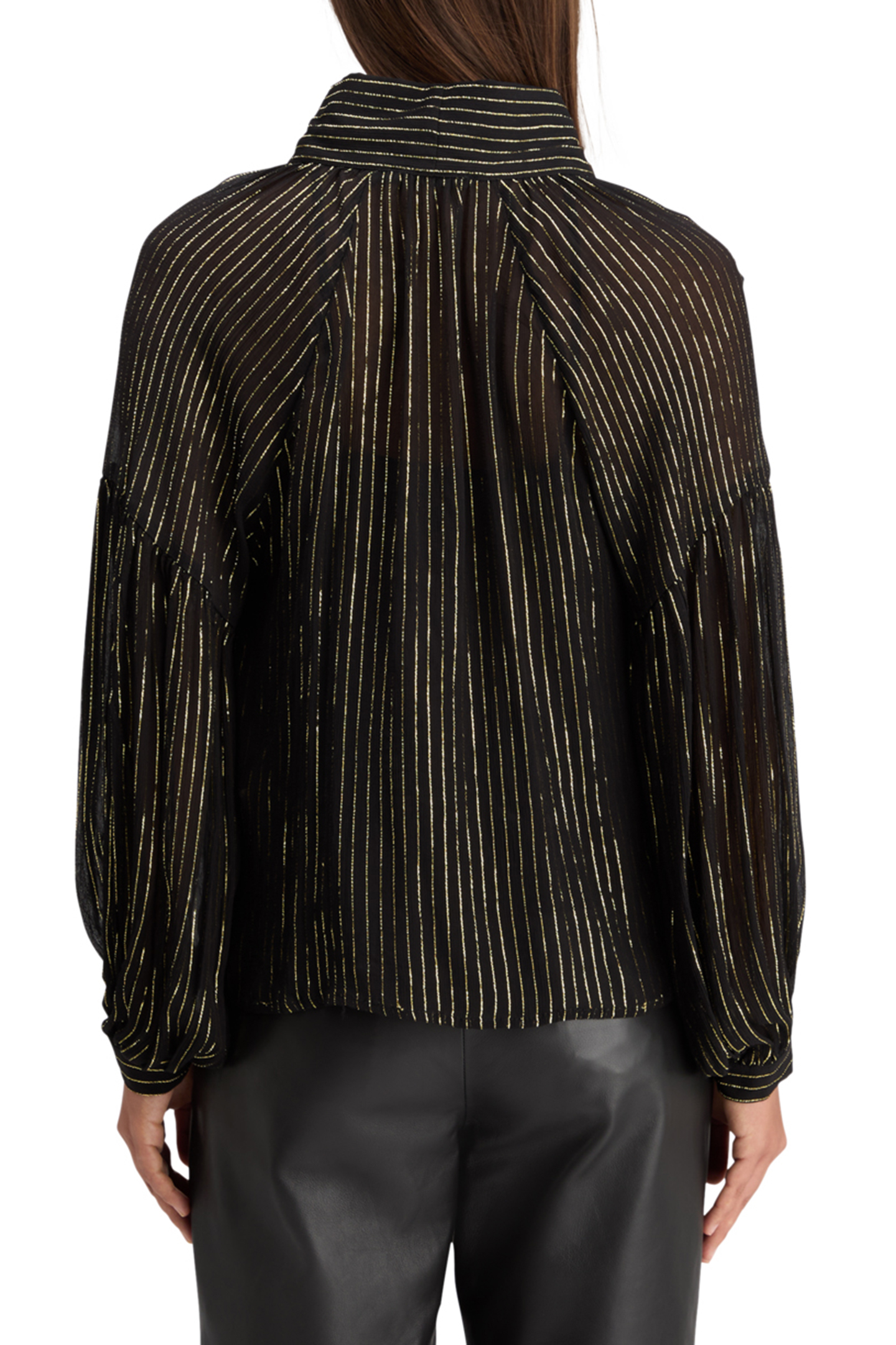 LUREX TOP WITH BOW NECK EVENING BLACK 2