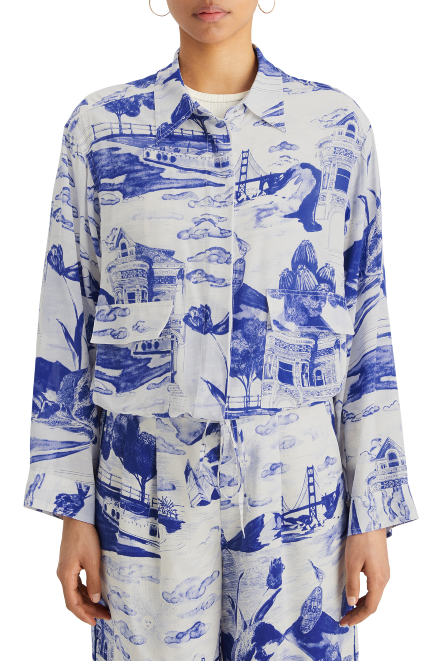 UTILITY FLUID SHIRT JOURNEY OF THE FREE MIND BLUE 1