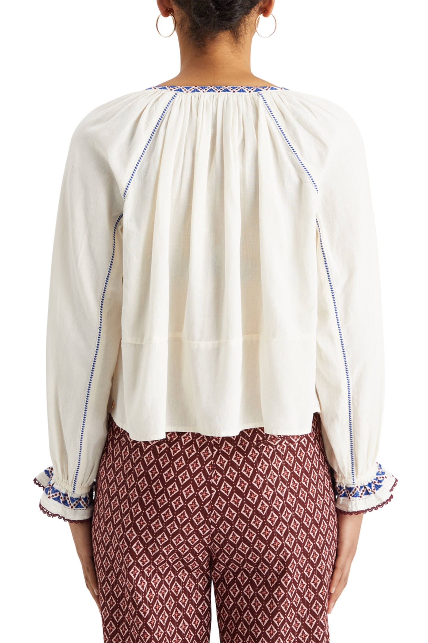 TOP WITH EMBROIDERY DETAILS SOFT ICE 2