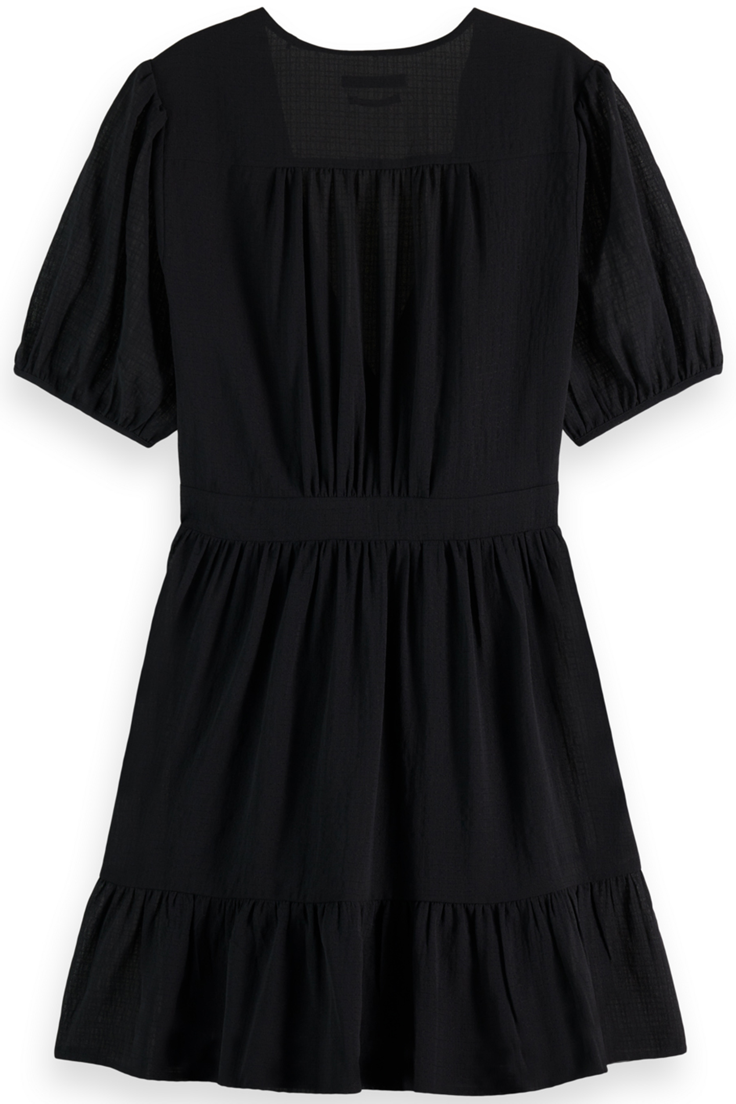 MINI WRAP DRESS EVENING BLACK 4