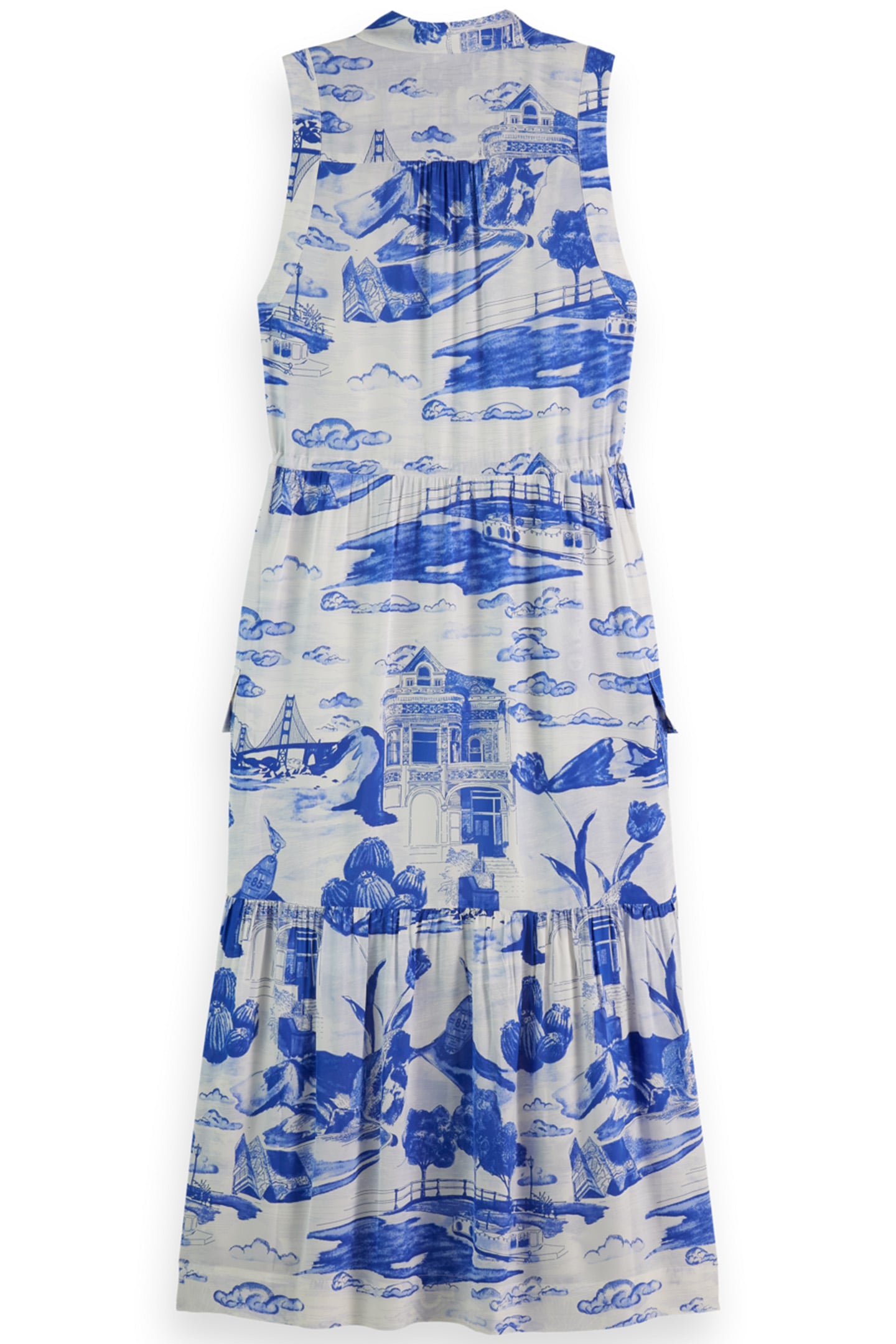 princess polly baby blue dress Ocean Blue to White Ombre Soft Chiffon Sewing Fabric