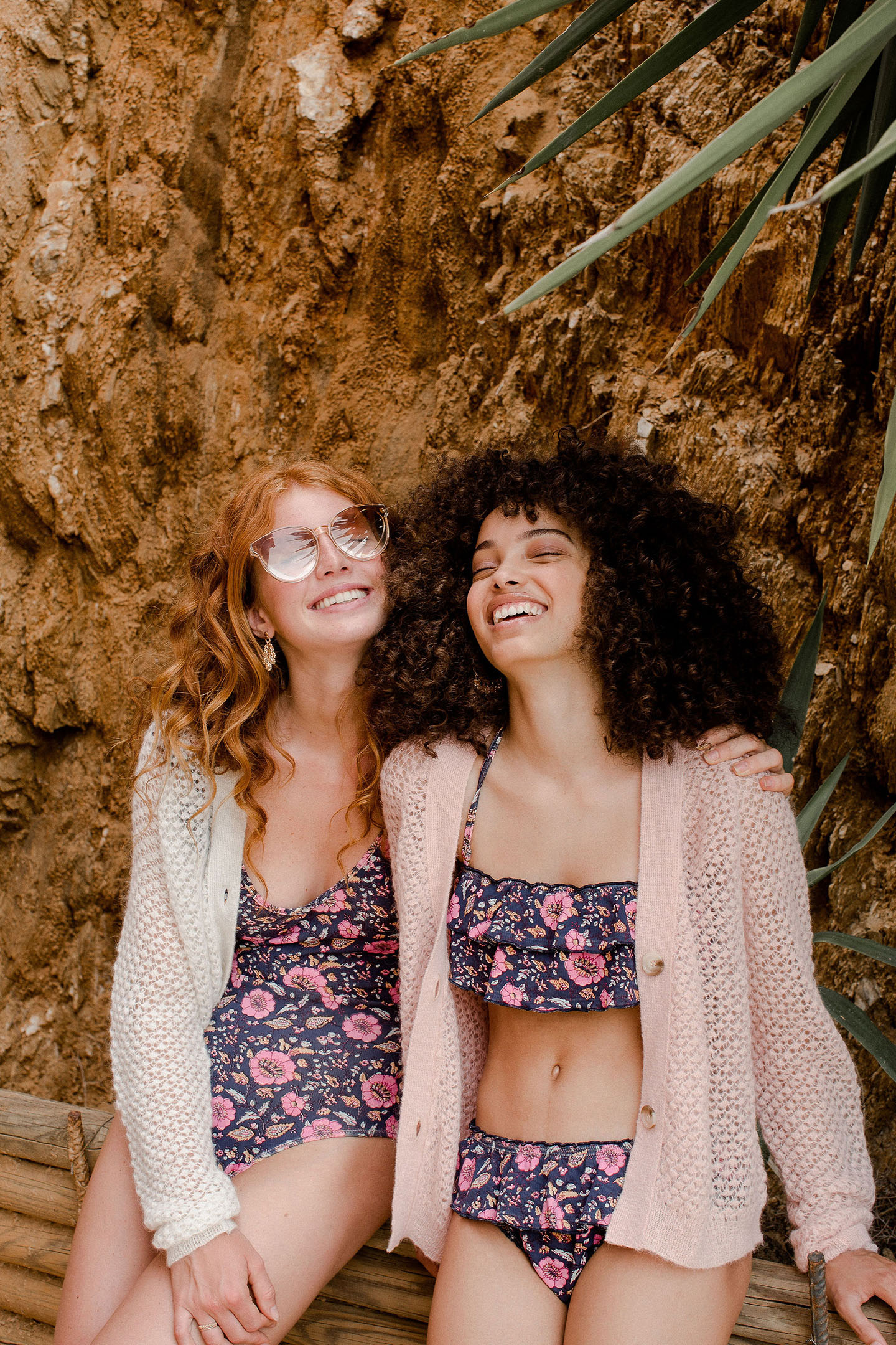 BIKINI - BOTTOM SIA BLACK FLOWERS 9