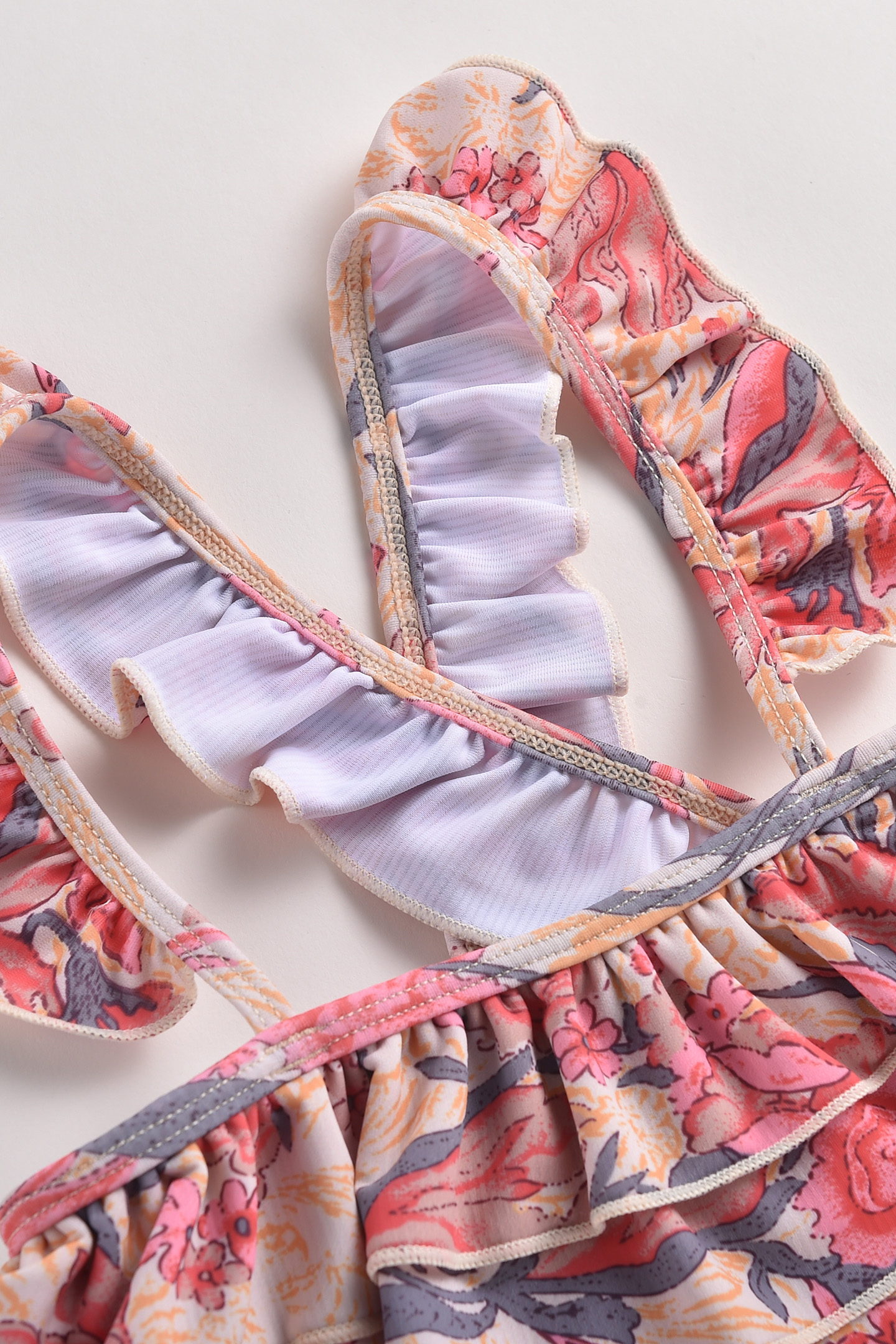 BATHING SUIT ZACATECAS PINK FLOWERS 6