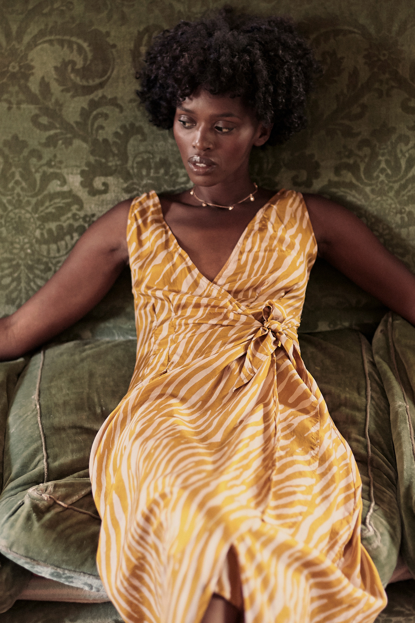 DRESS SUNNYVALE CINNAMON STRIPES 3