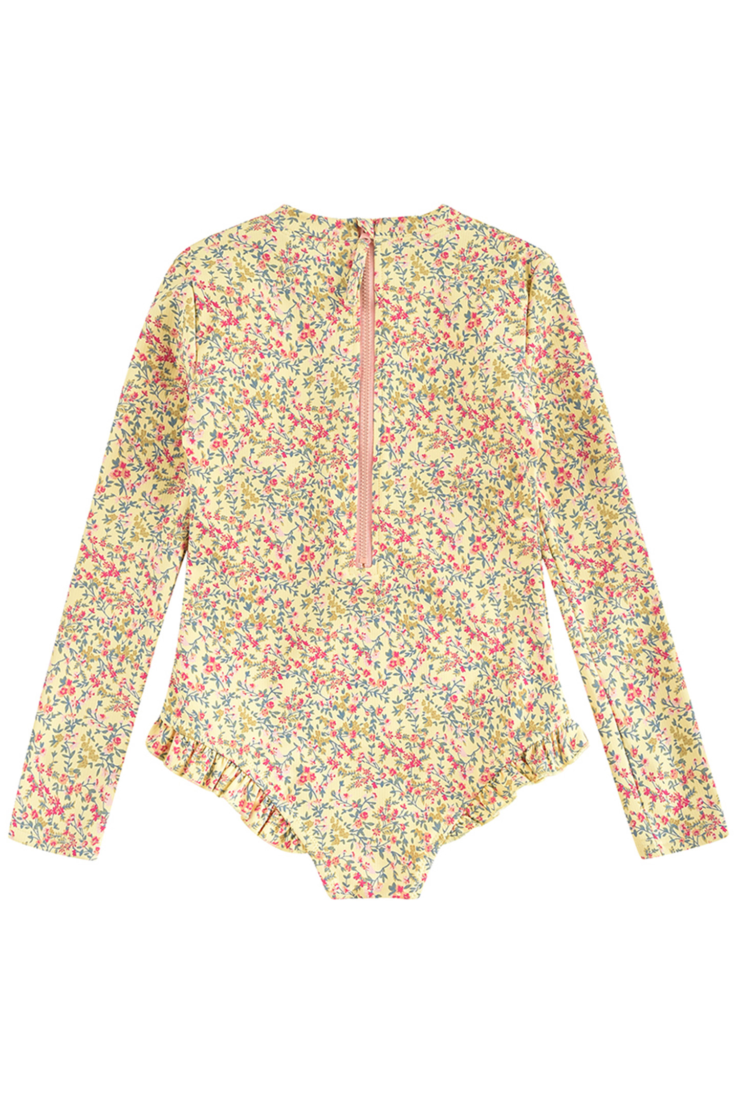 UV SWIMSUIT AURELIE YELLOW SPRING FLOWER 2