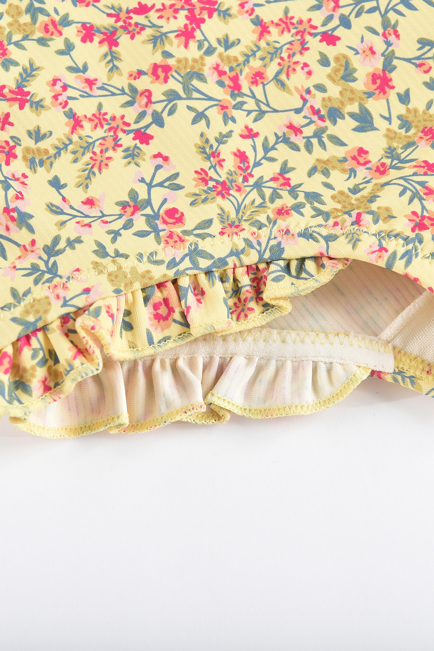 UV SWIMSUIT AURELIE YELLOW SPRING FLOWER 8