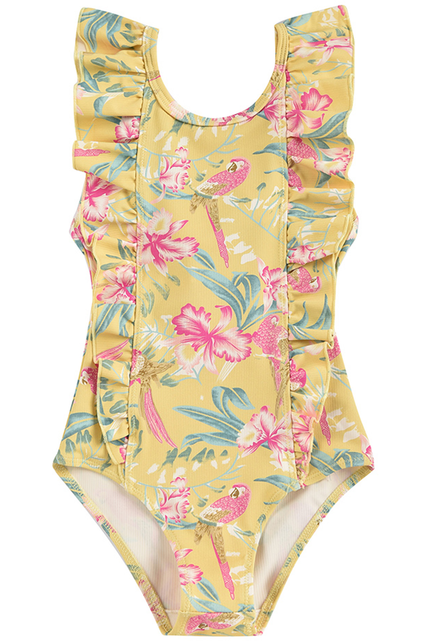 BATHING SUIT MOSILLOS SOFT HONEY PARROTS 1