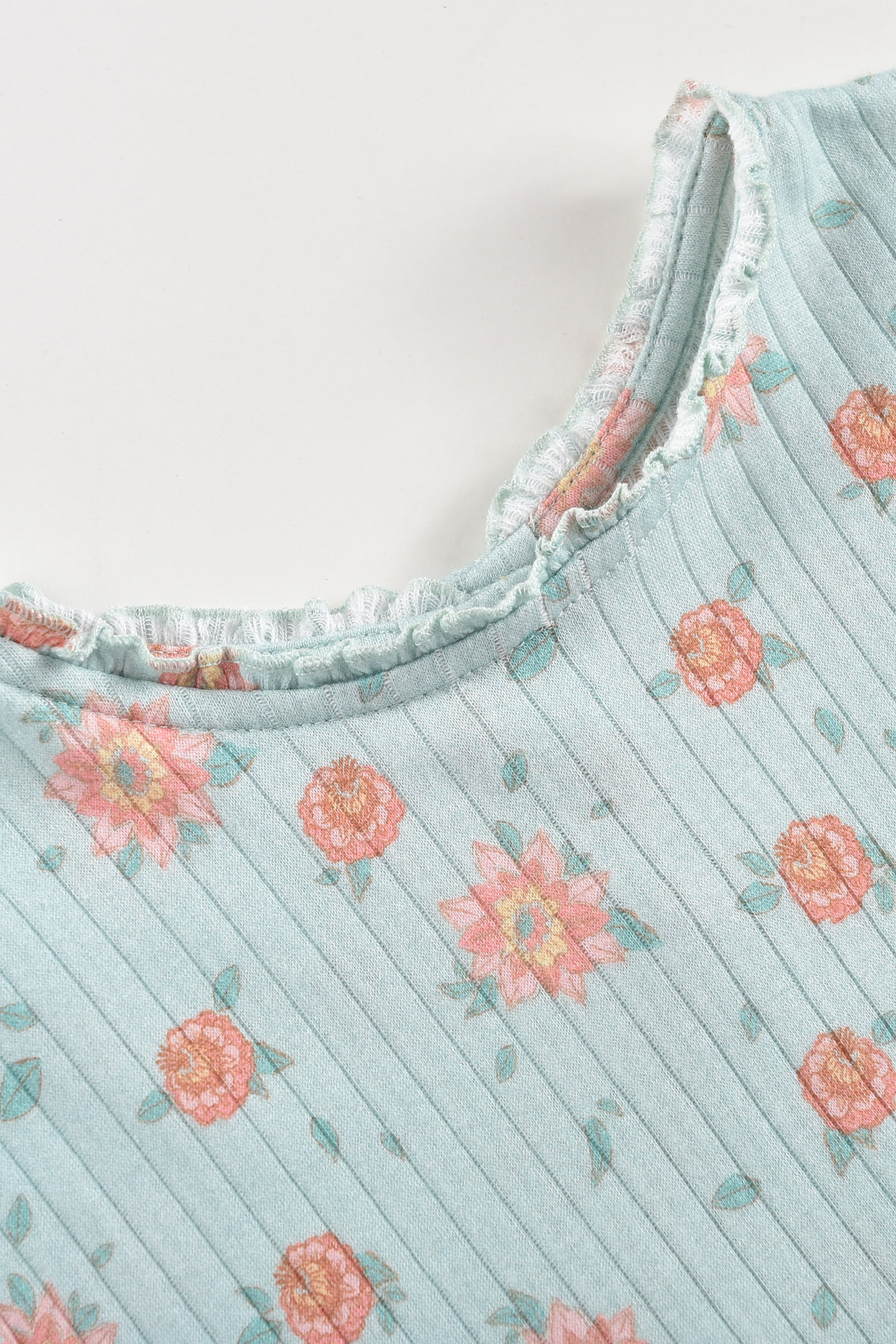 TOP ANGIKA VINTAGE BLUE FLOWERS 6