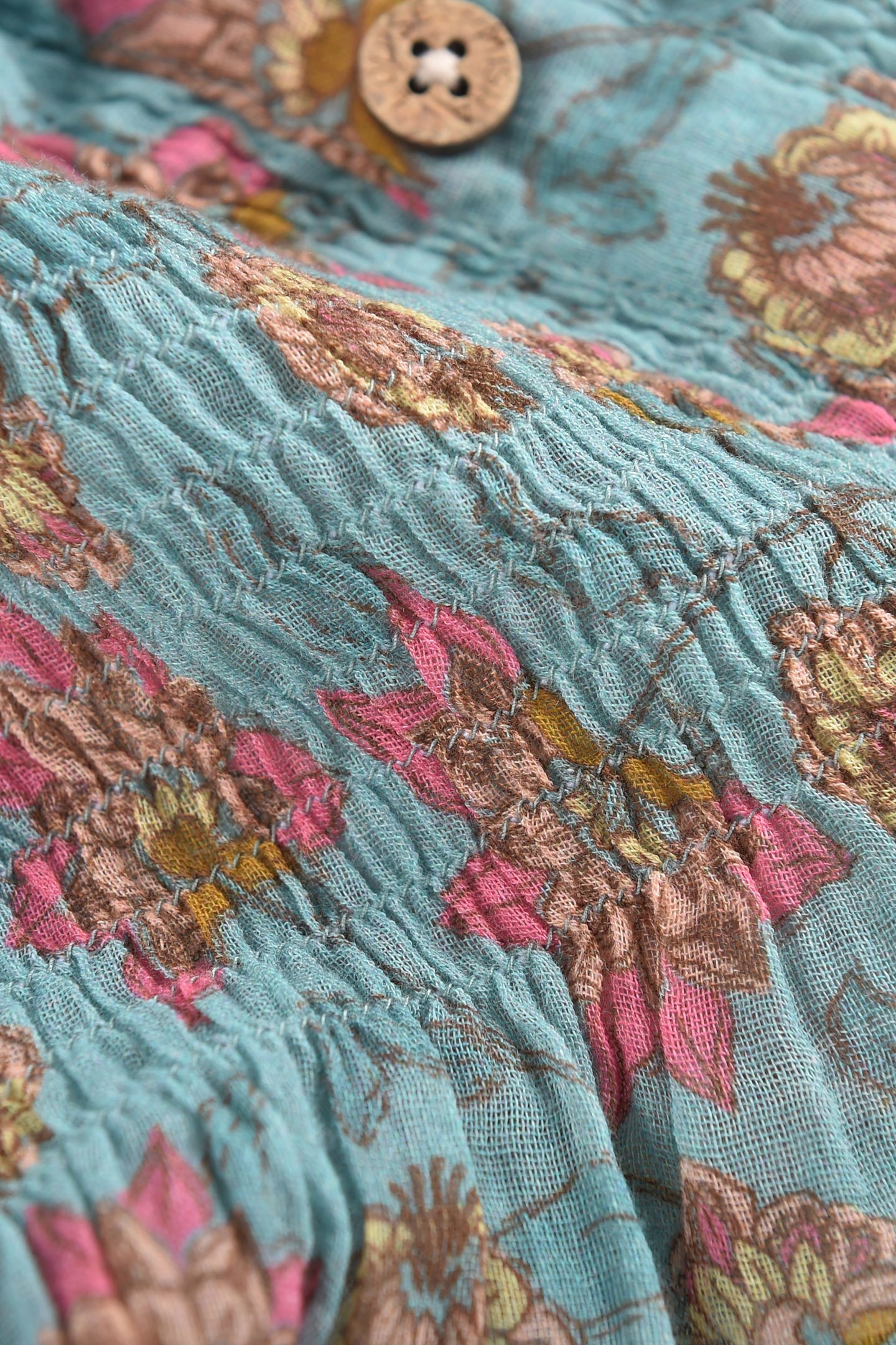 TOP MALIKA TURQUOISE FLOWERS 9