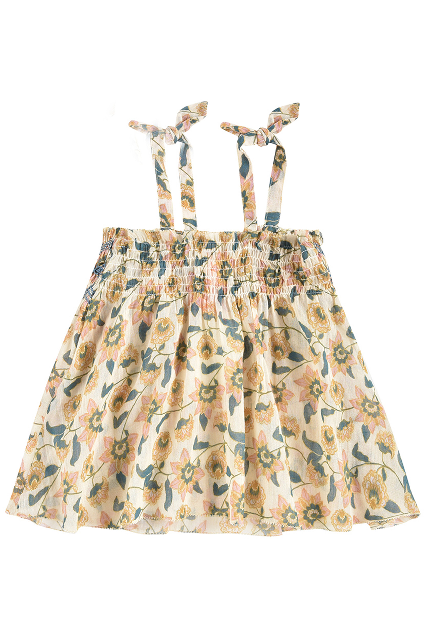 DRESS MARCELINE CREAM FLOWERS 1
