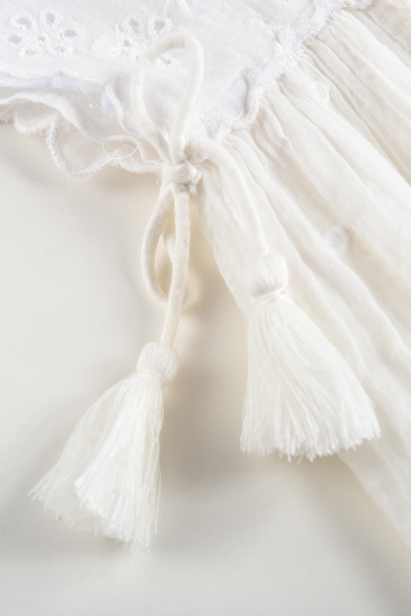 DRESS LEILANI OFF-WHITE PLUMETIS 9