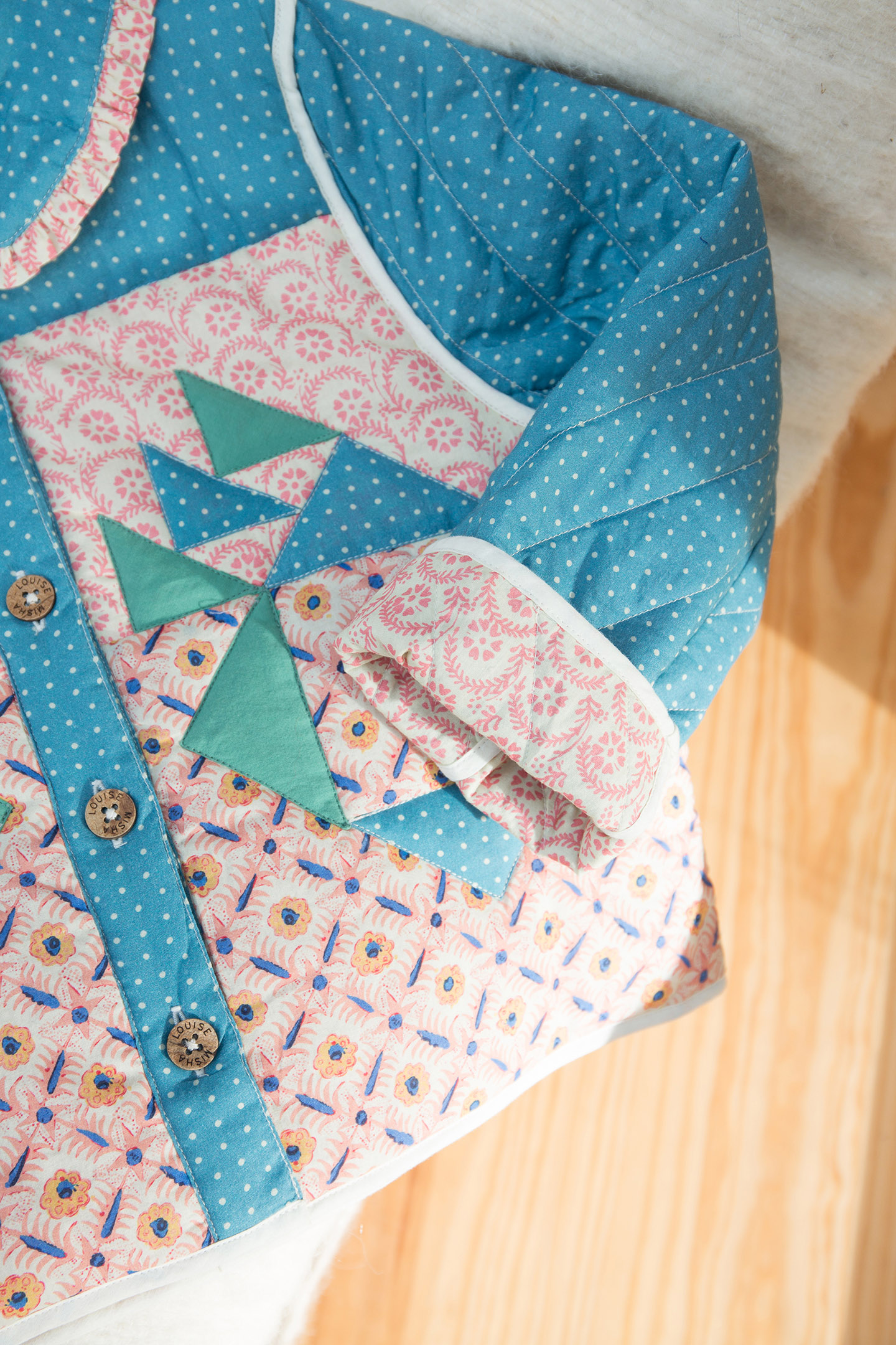 JACKET NIAGARA STONE BLUE PATCHWORK 9