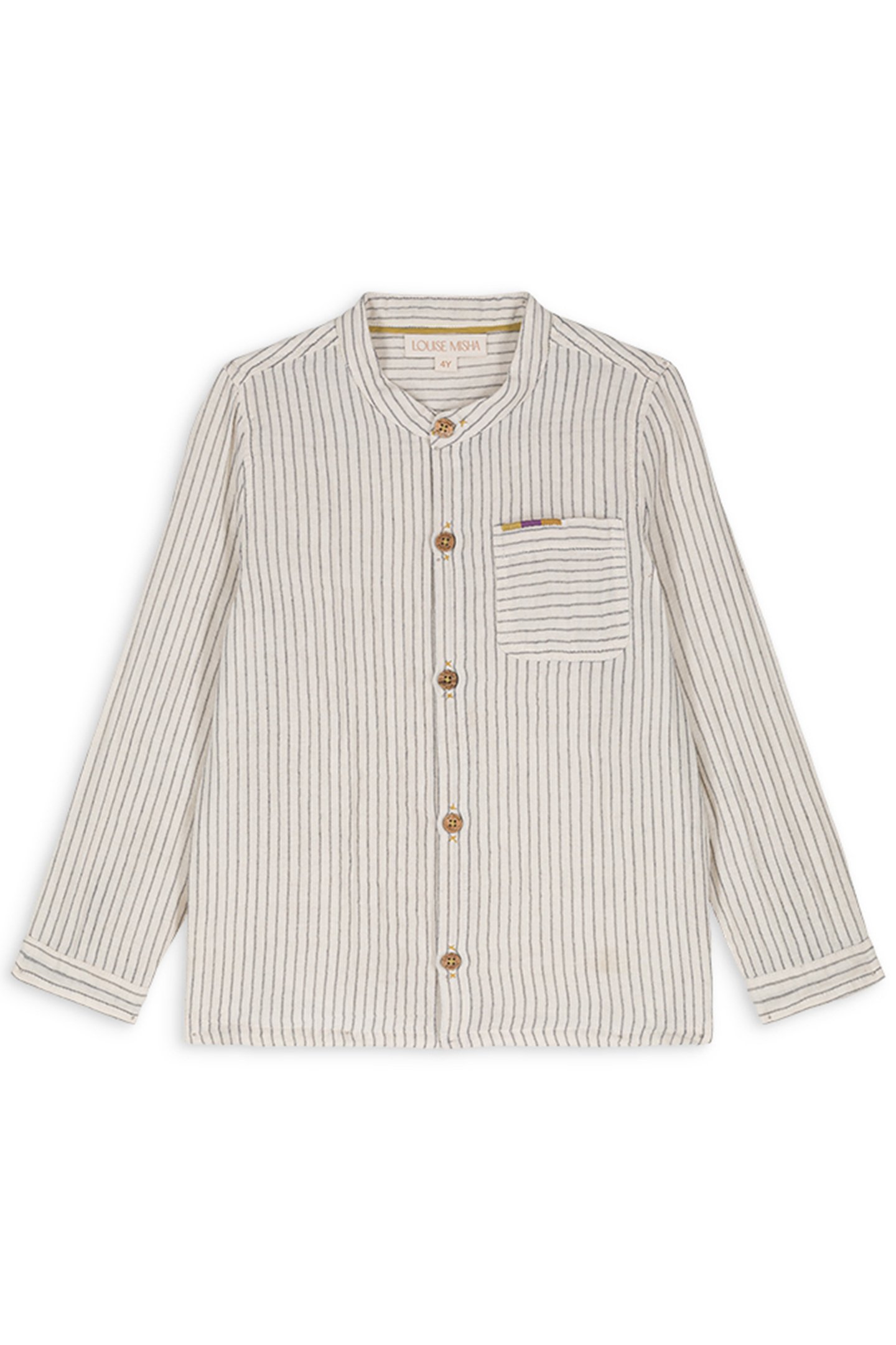 SHIRT AMOD CREAM STRIPES 1