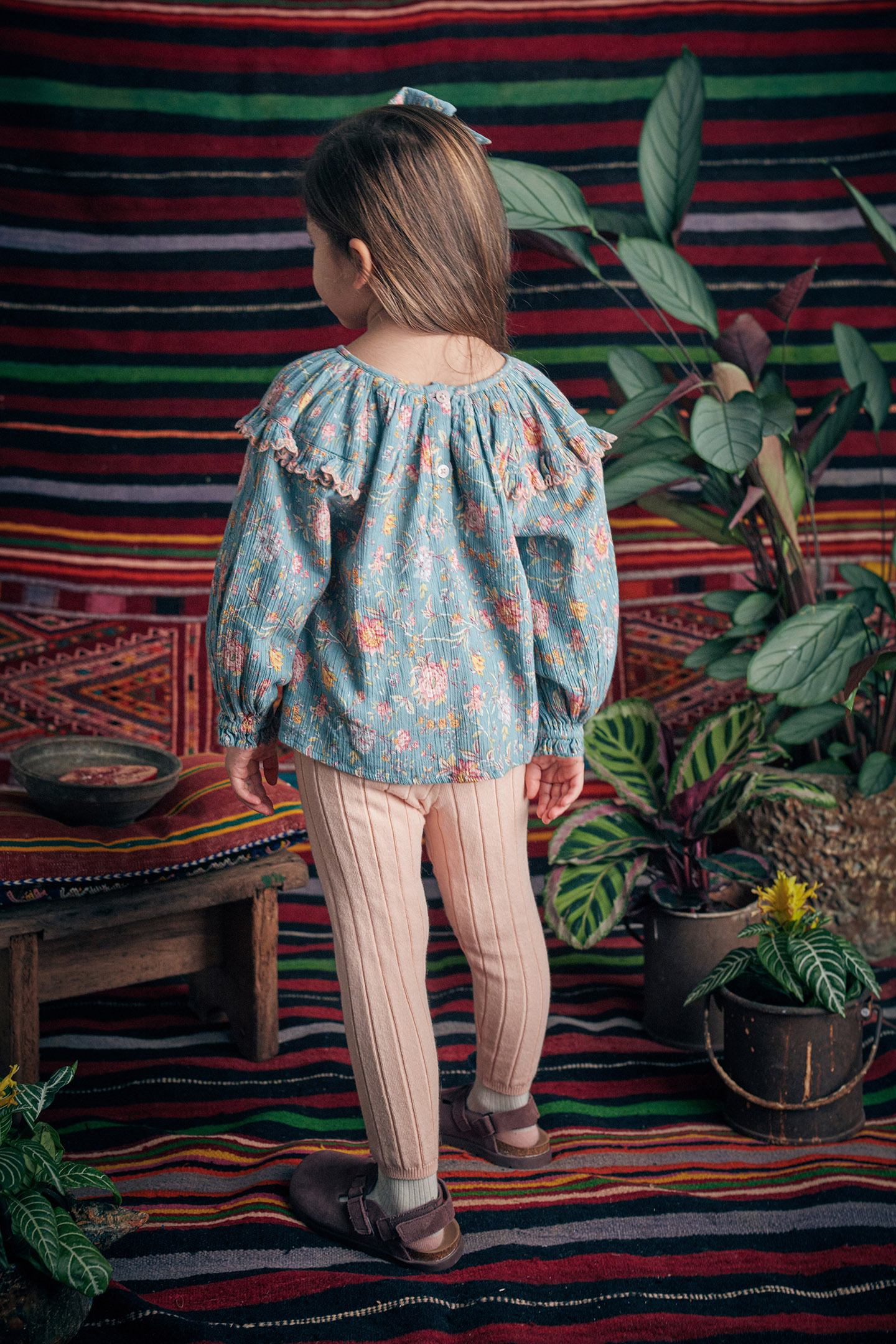 BLOUSE IRIS BLUE ROSA DAMASCENA 9