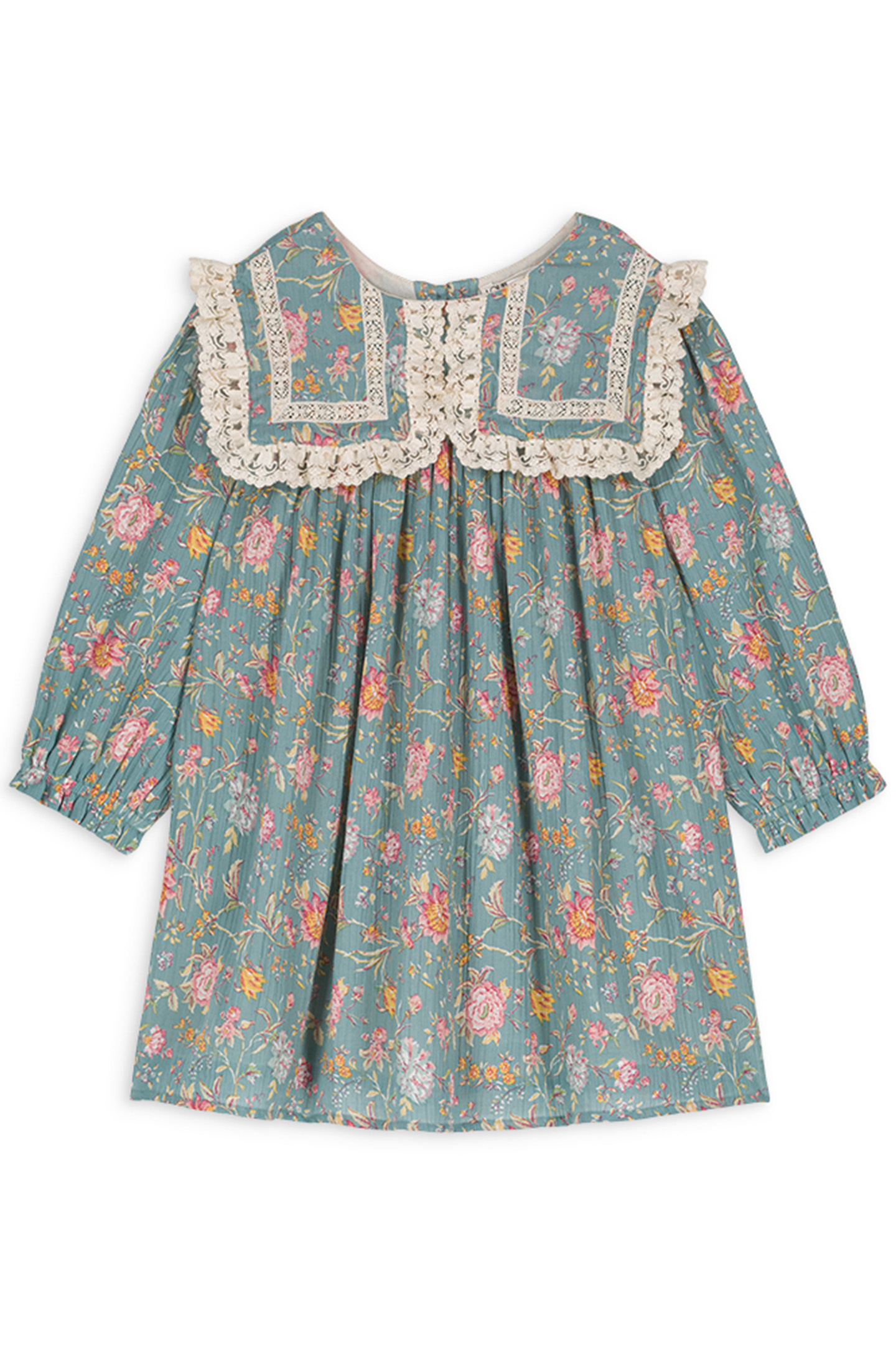 DRESS ARINOLA BLUE ROSA DAMASCENA 2