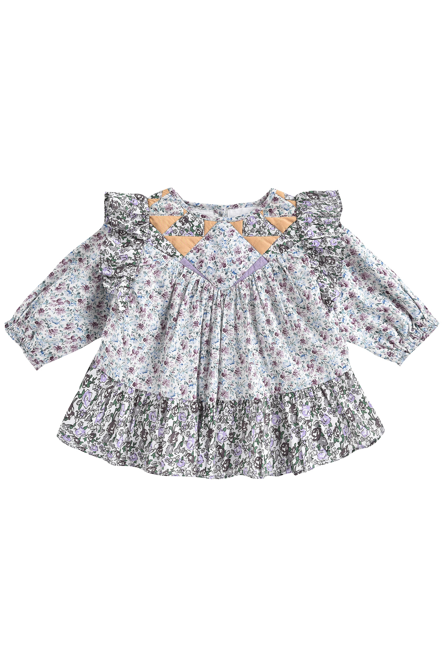 DRESS LARA CREAM RETRO PANSY 1