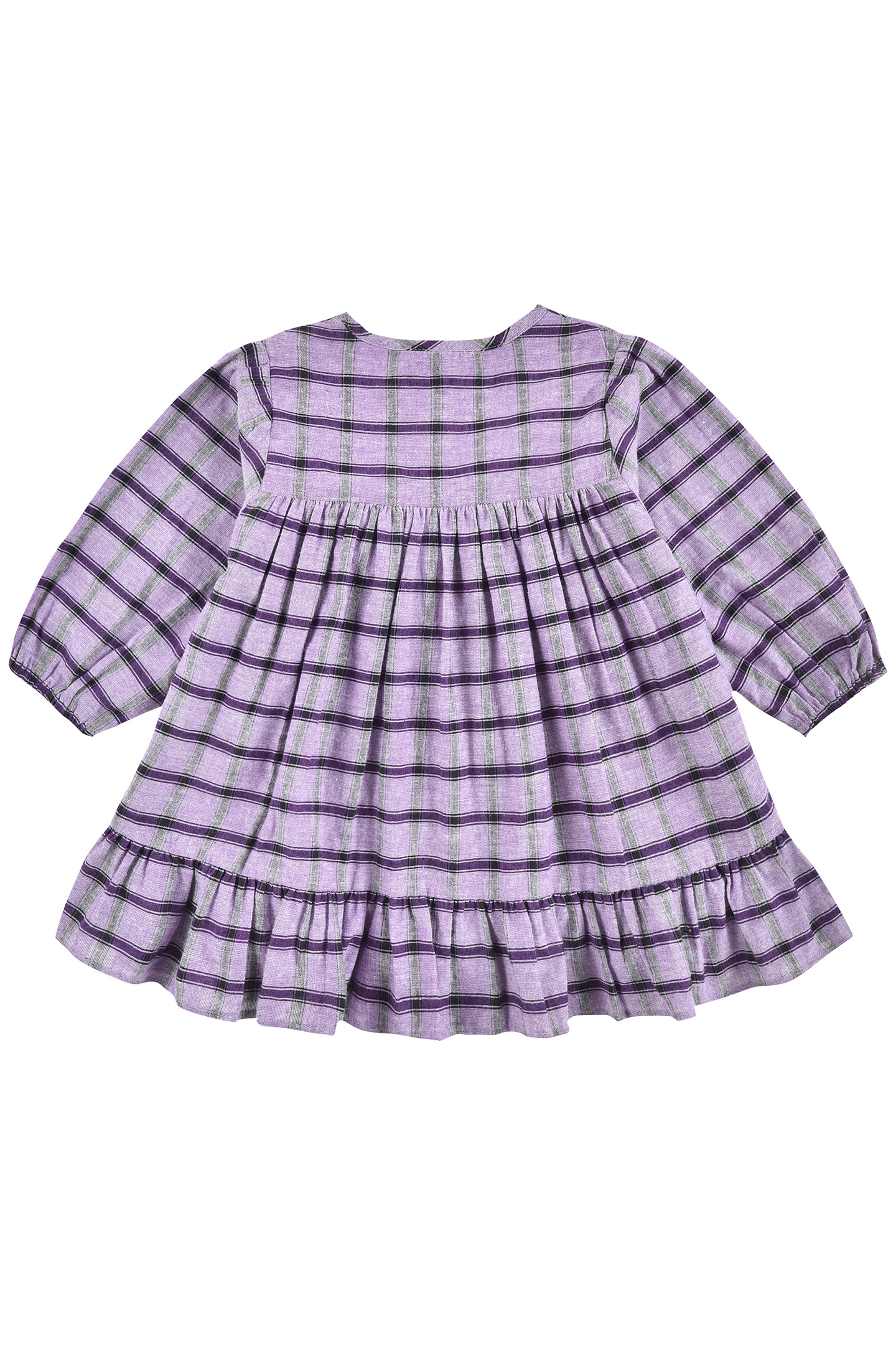 DRESS MASSILIA PURPLE CHECKS 2