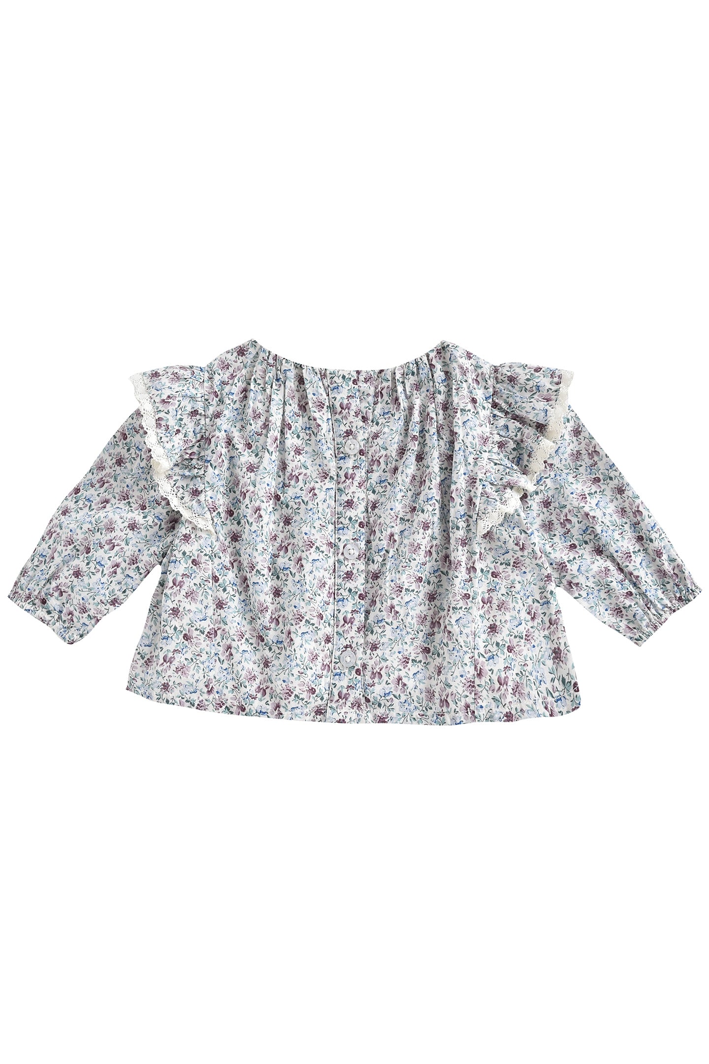 BLOUSE JANIPA CREAM RETRO PANSY 2