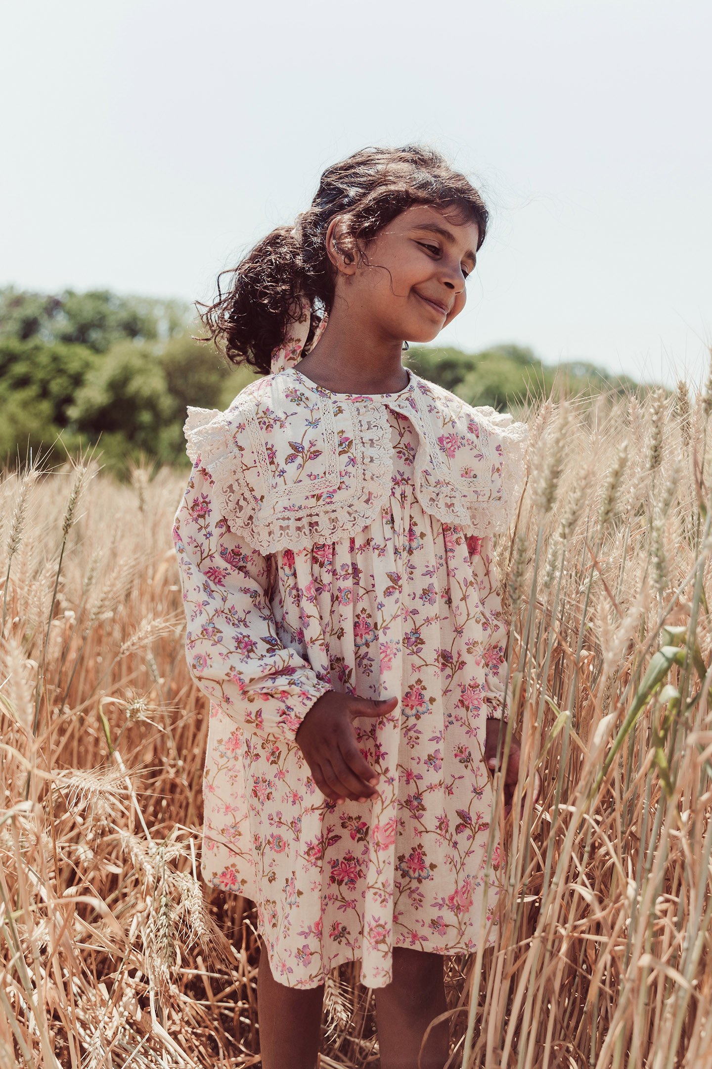 DRESS ARINOLA CREAM BUCOLIA FIELDS 1