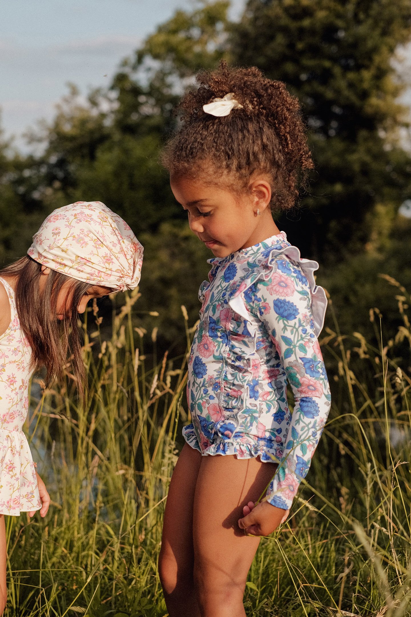 BATHING SUIT AURELIE BLUE SUMMER MEADOW 3