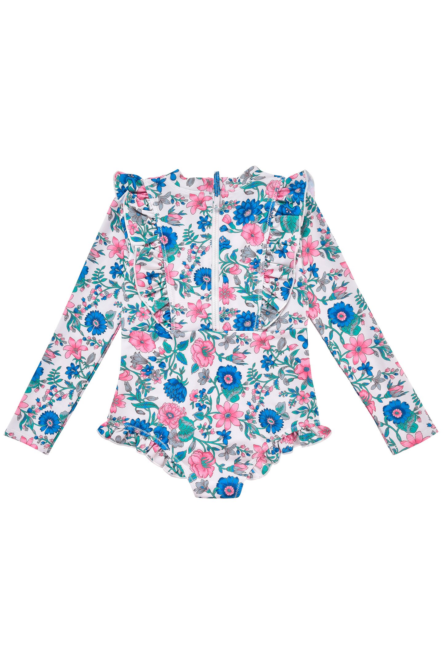 BATHING SUIT AURELIE BLUE SUMMER MEADOW 2