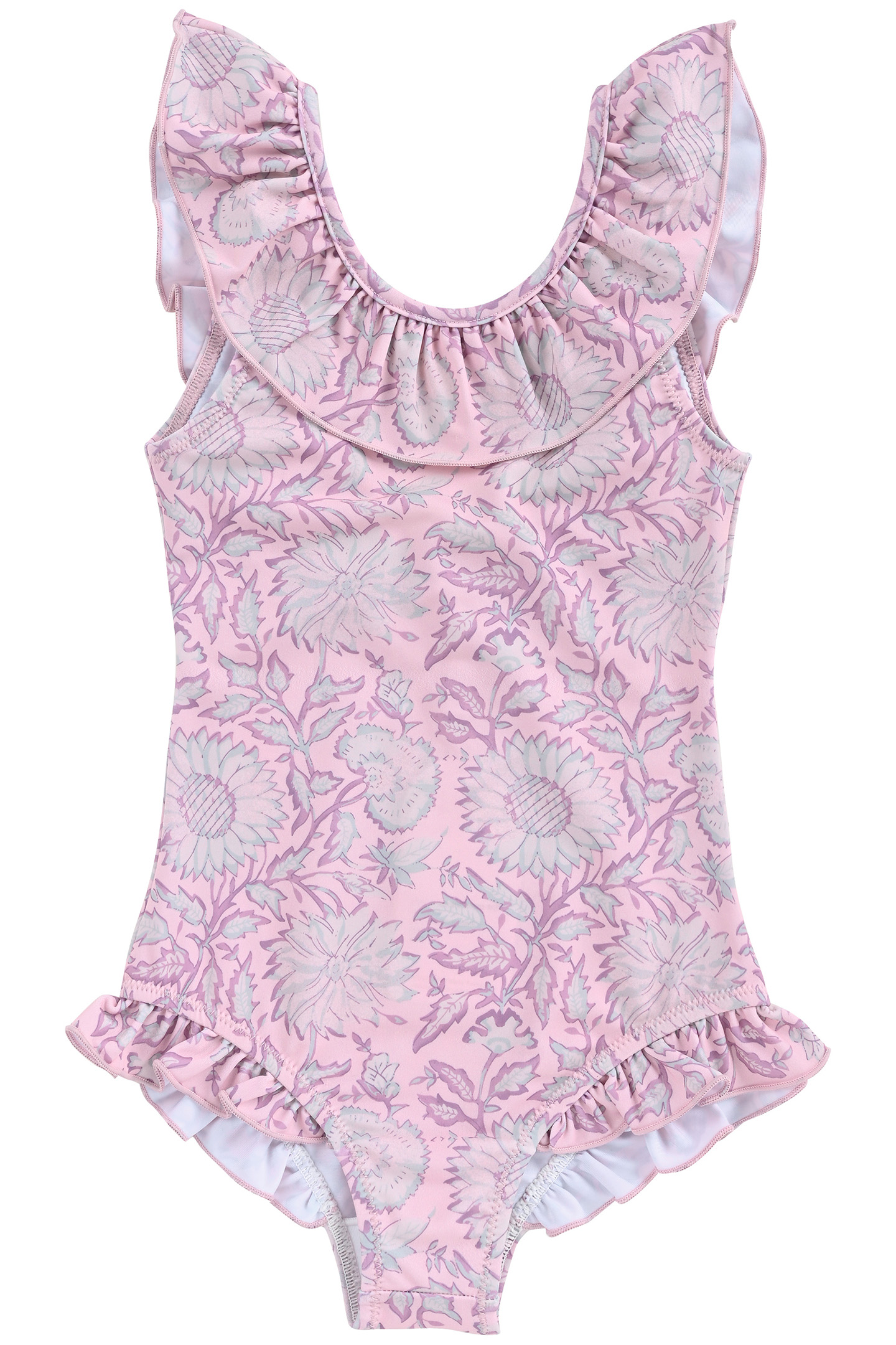 BATHING SUIT ANDREA PINK DAISY GARDEN 5