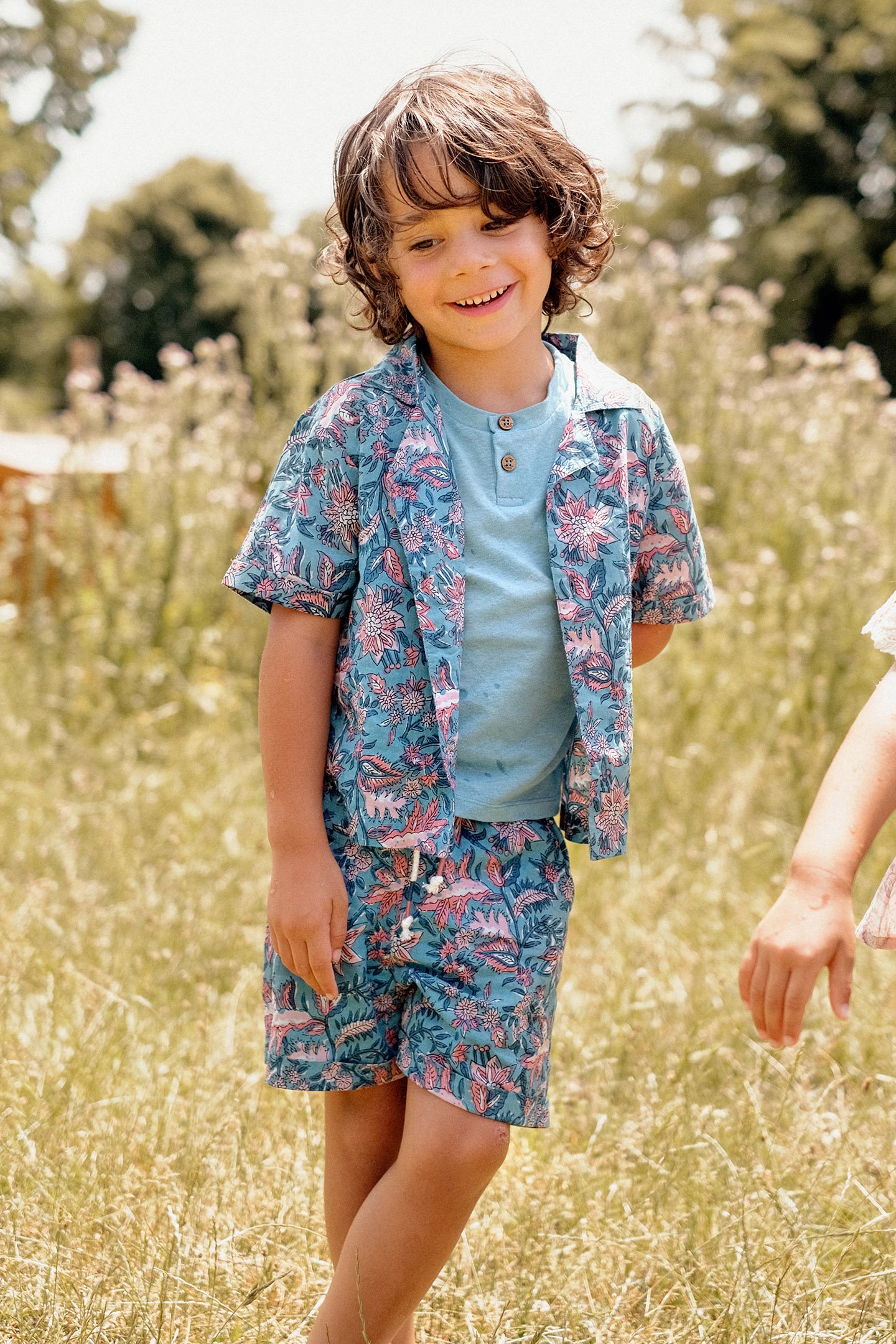 SHORTS ALIKI TEAL GARDEN OF EDEN 9