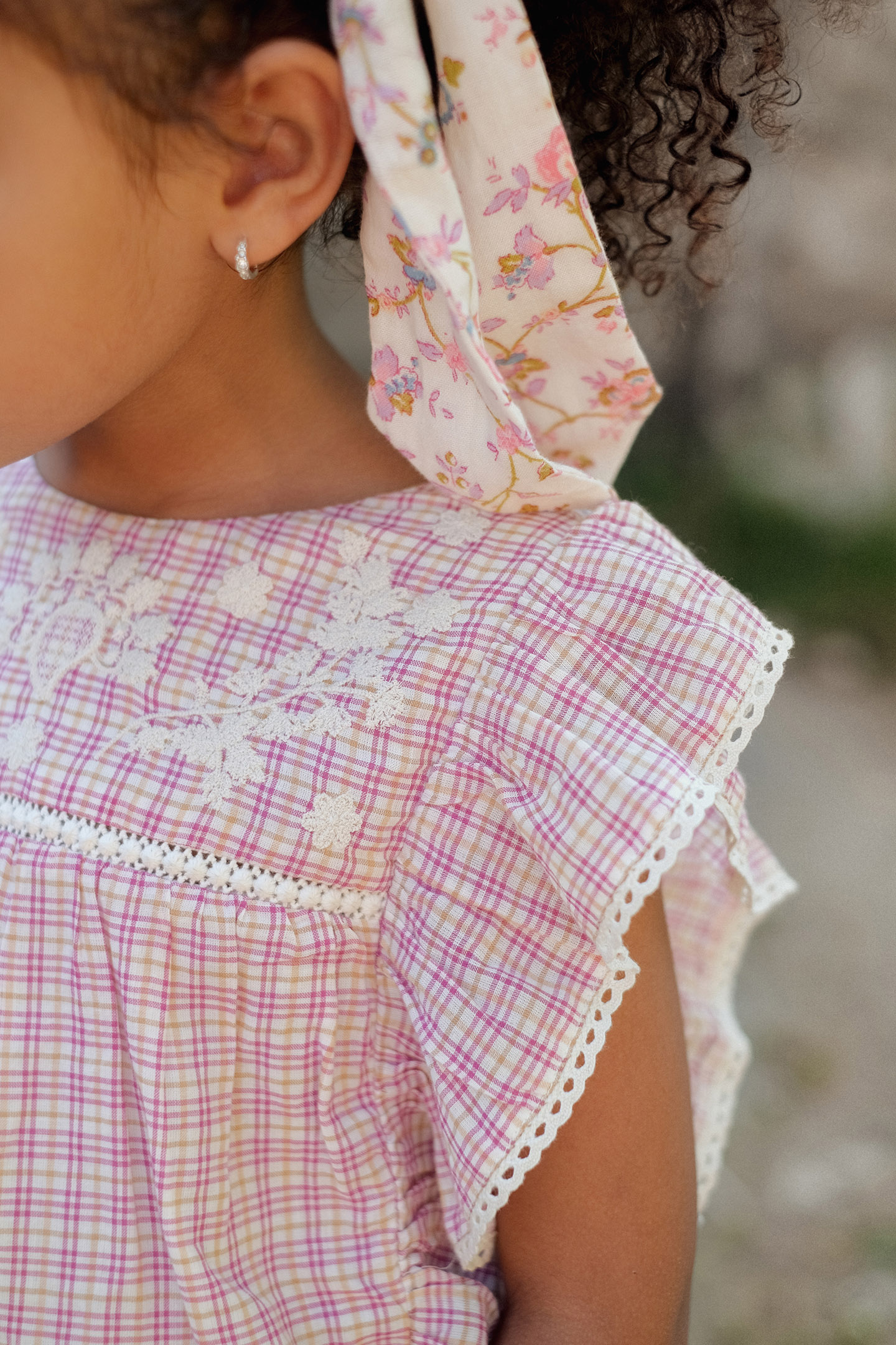 BLOUSE MALA FUCHSIA TARTAN JOY 5