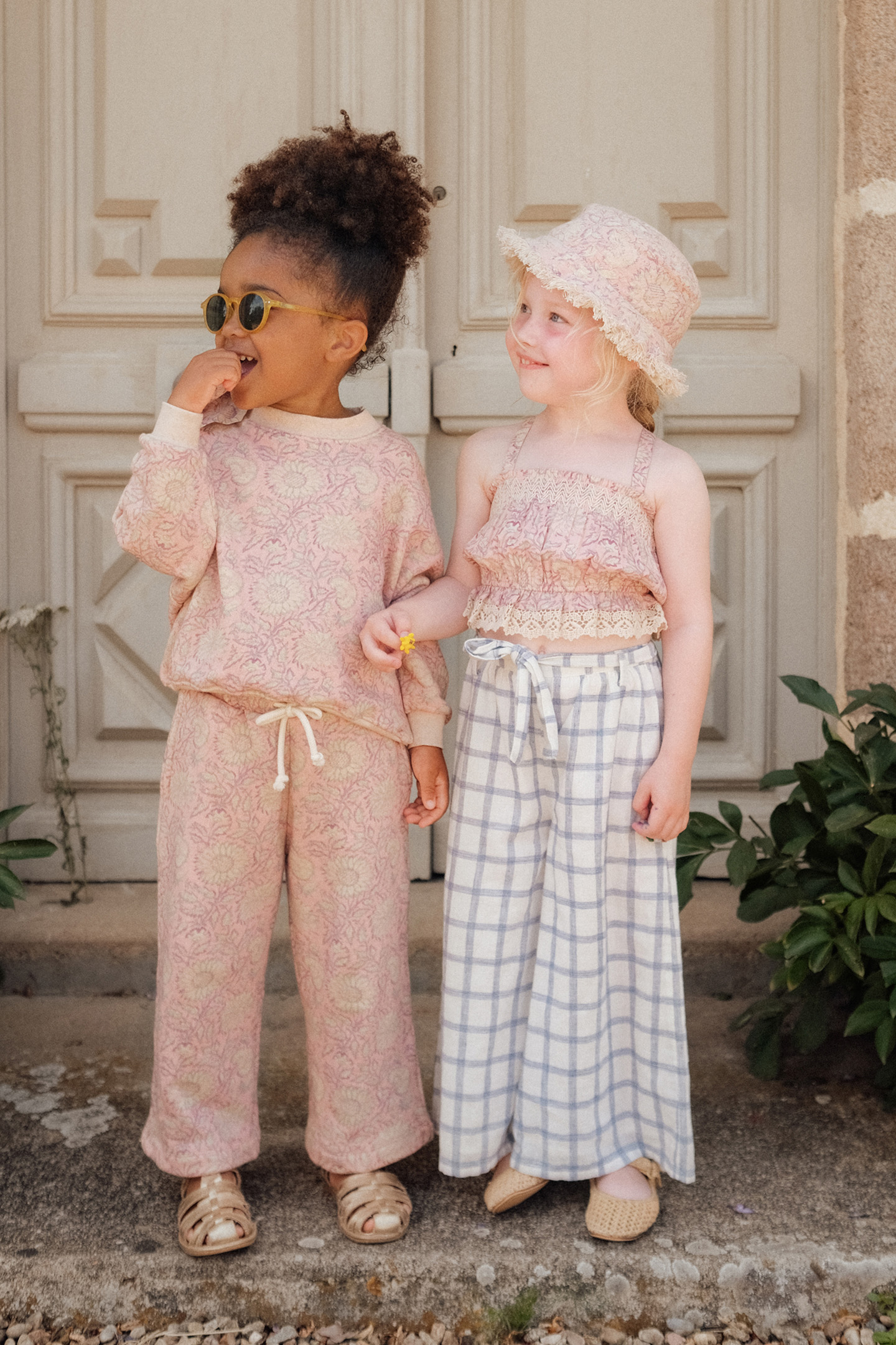 SWEAT PANTS YSALIA PINK DAISY GARDEN 5