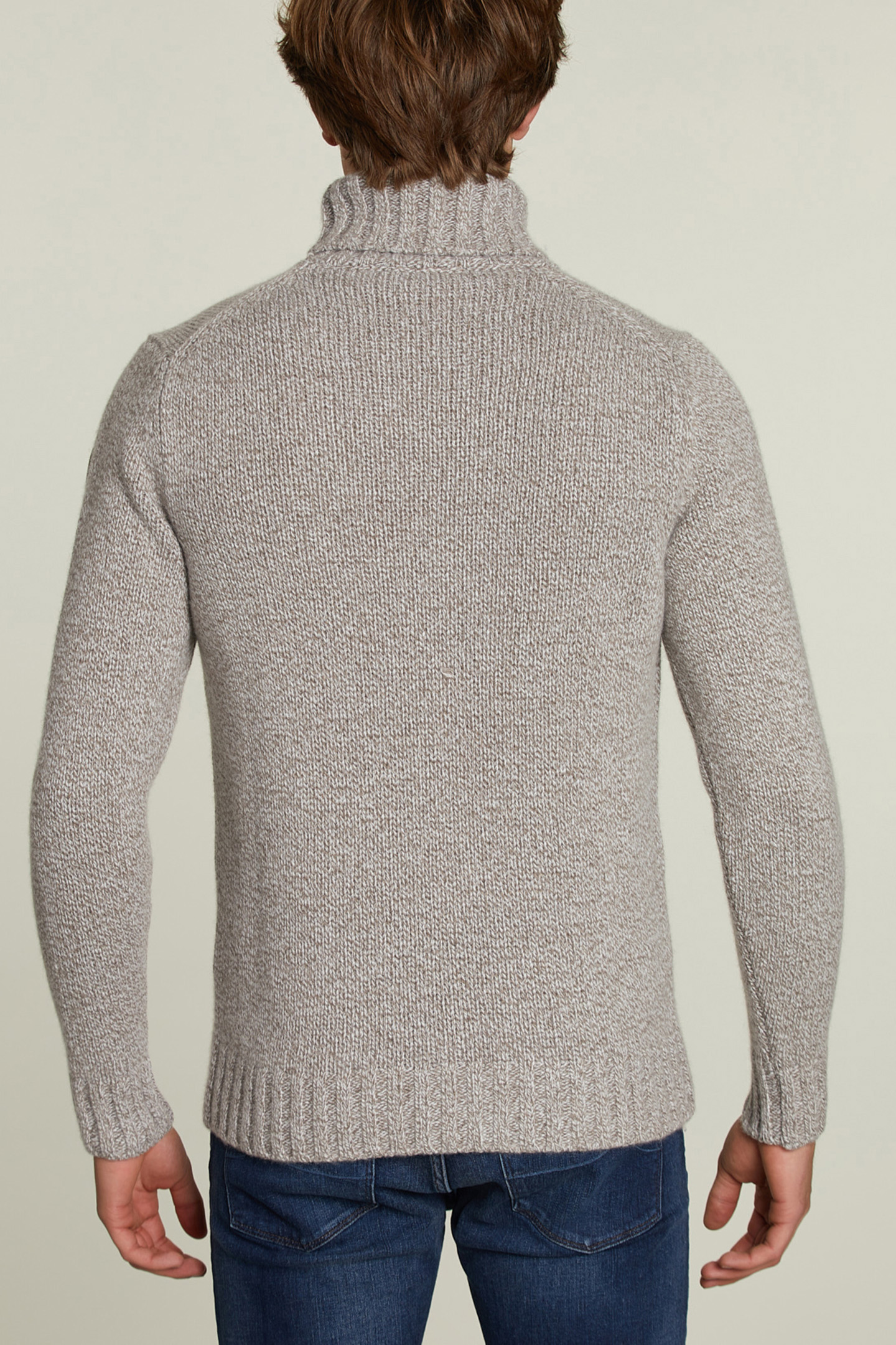 CUSTOM FIT WOOL-CASHMERE SWEATER BARREL MIX 2