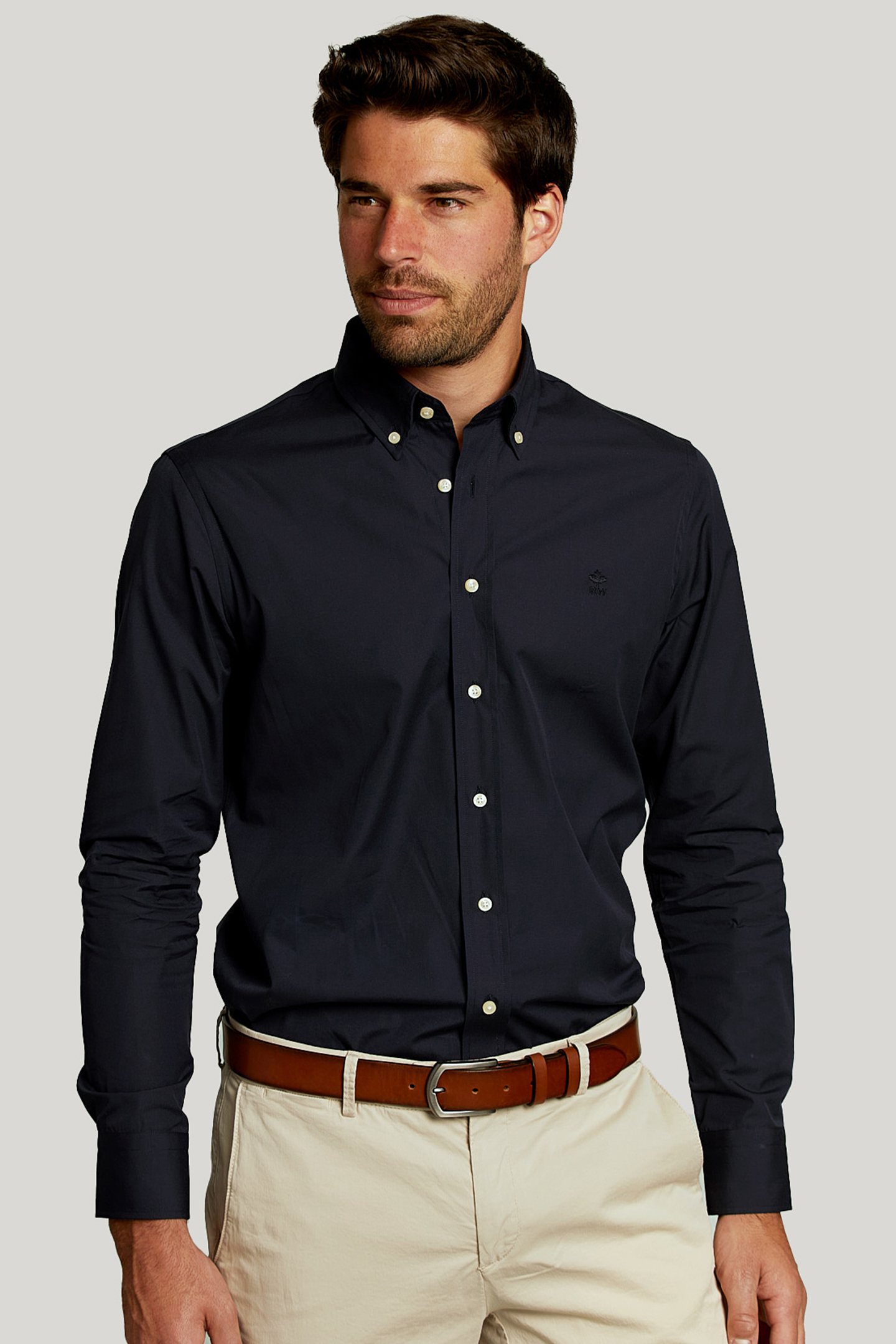 BLUE CUSTOM FIT UNI SHIRT 1