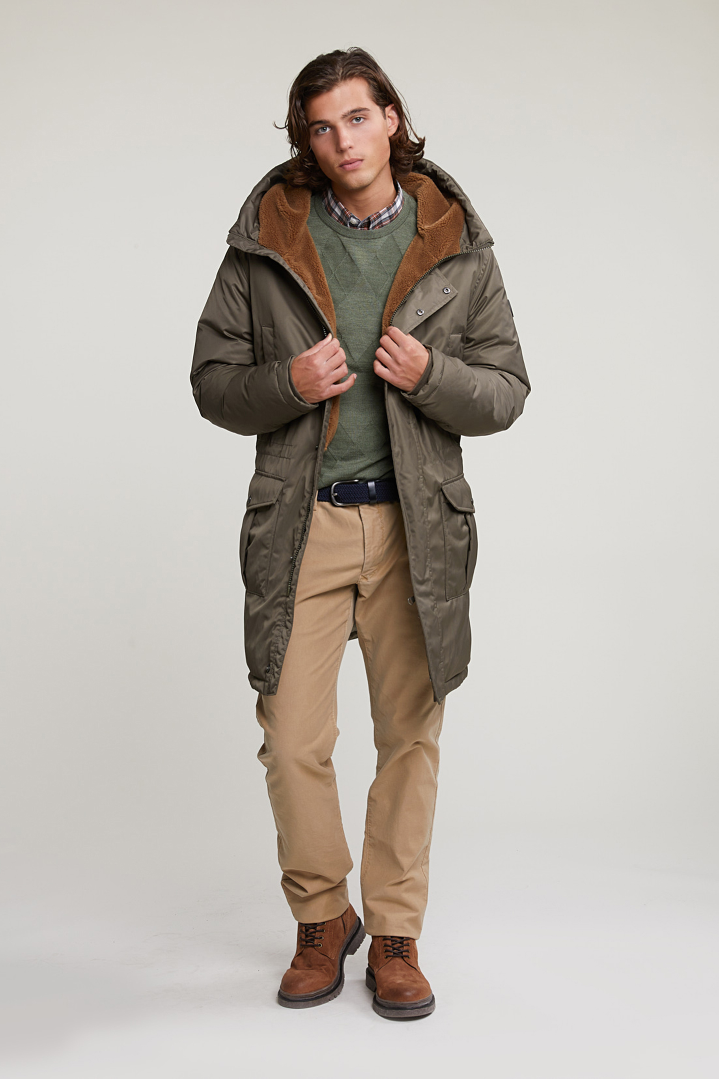 CUSTOM FIT MERINO CREW NECK SWEATER FYNBOSS MIX 4