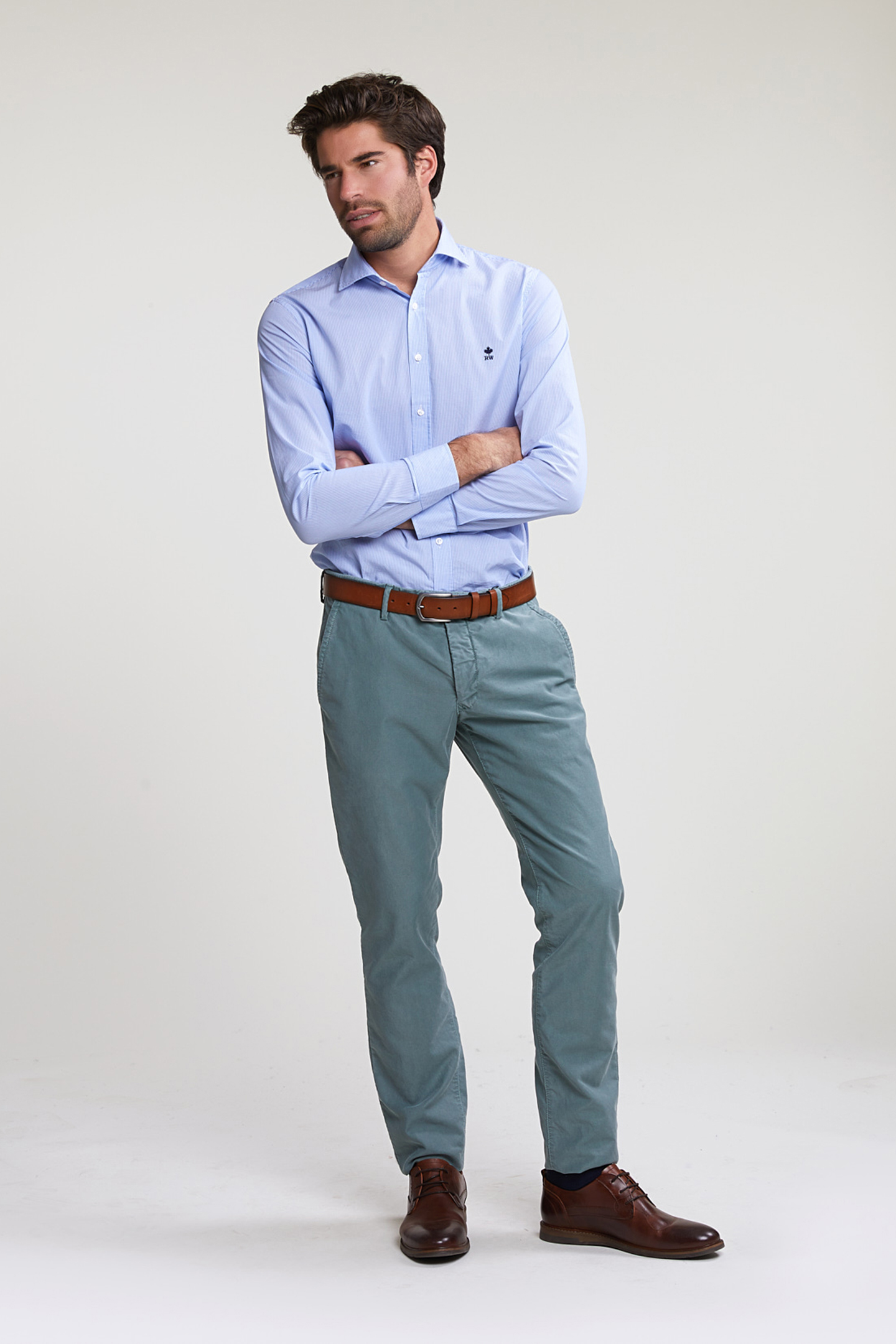 SLIM FIT STRIPED SHIRT BLUE/WHITE 3