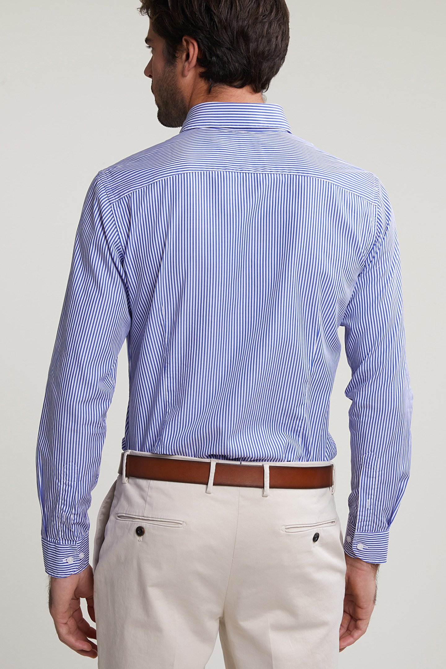 SLIM FIT STRIPED SHIRT BLUE/WHITE 2