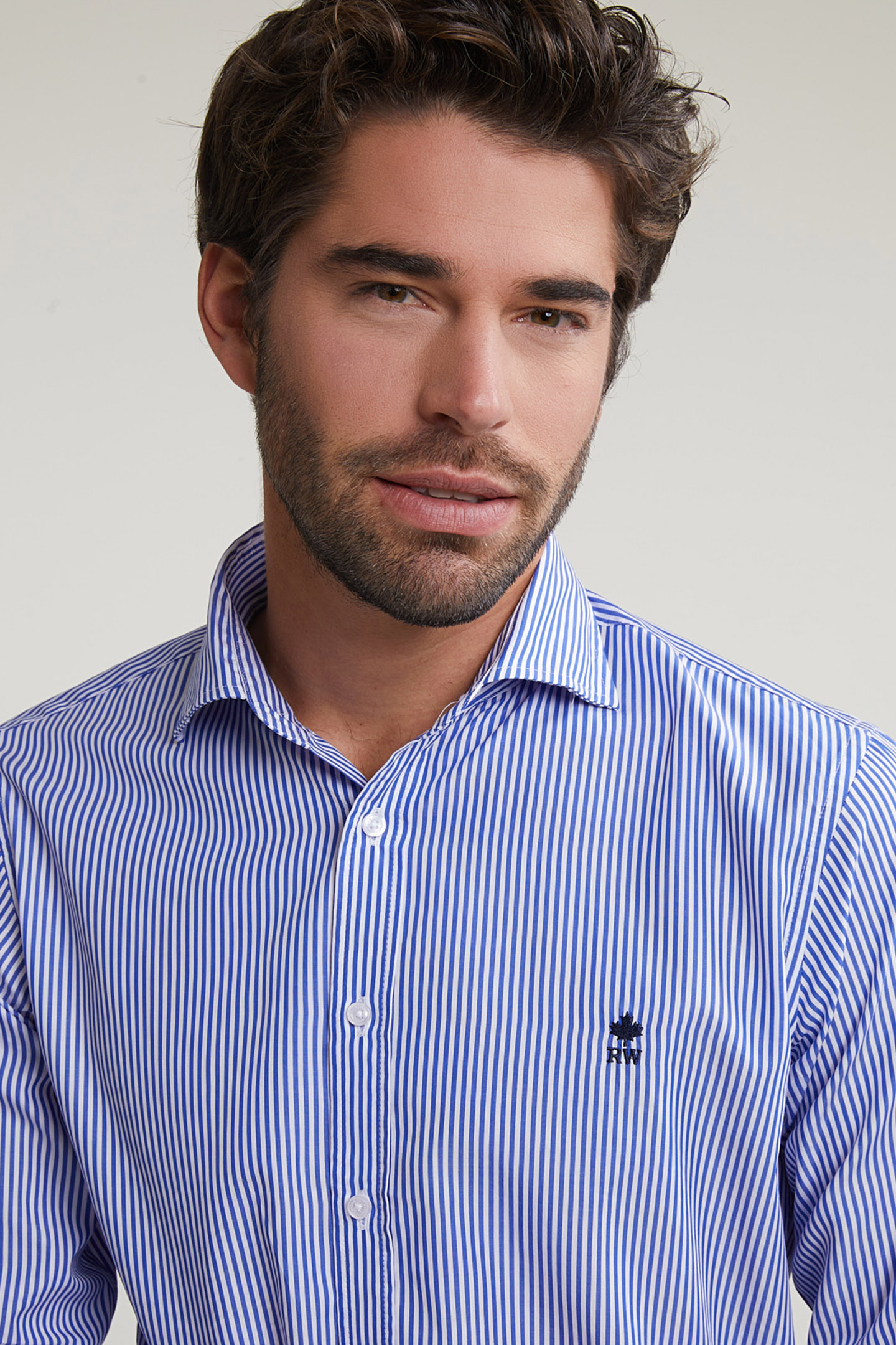 SLIM FIT STRIPED SHIRT BLUE/WHITE 4