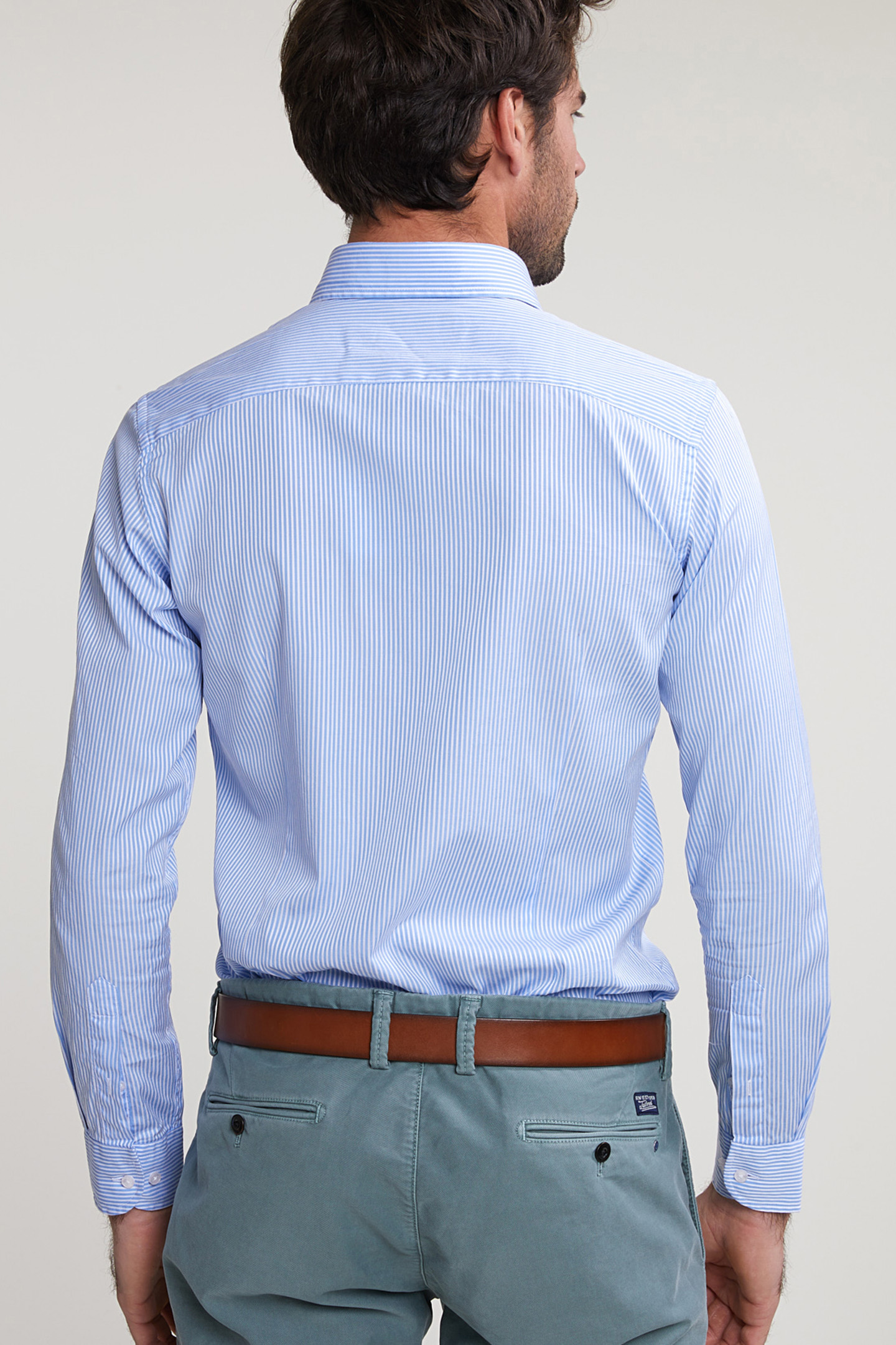 SLIM FIT STRIPED SHIRT BLUE/WHITE 2