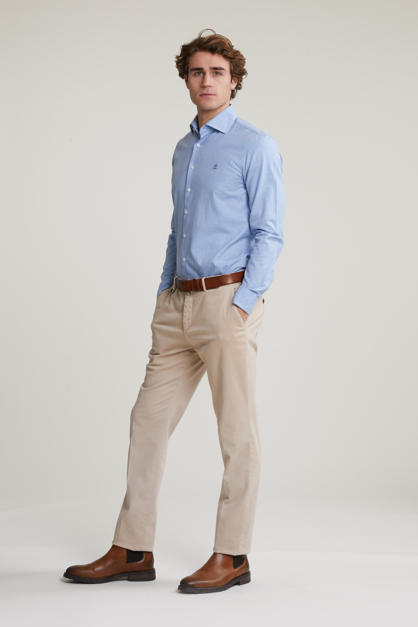 SLIM FIT UNI SHIRT BLUE 3