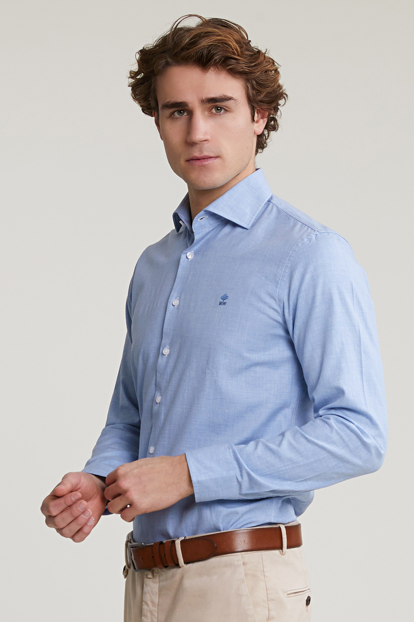 SLIM FIT UNI SHIRT BLUE 1