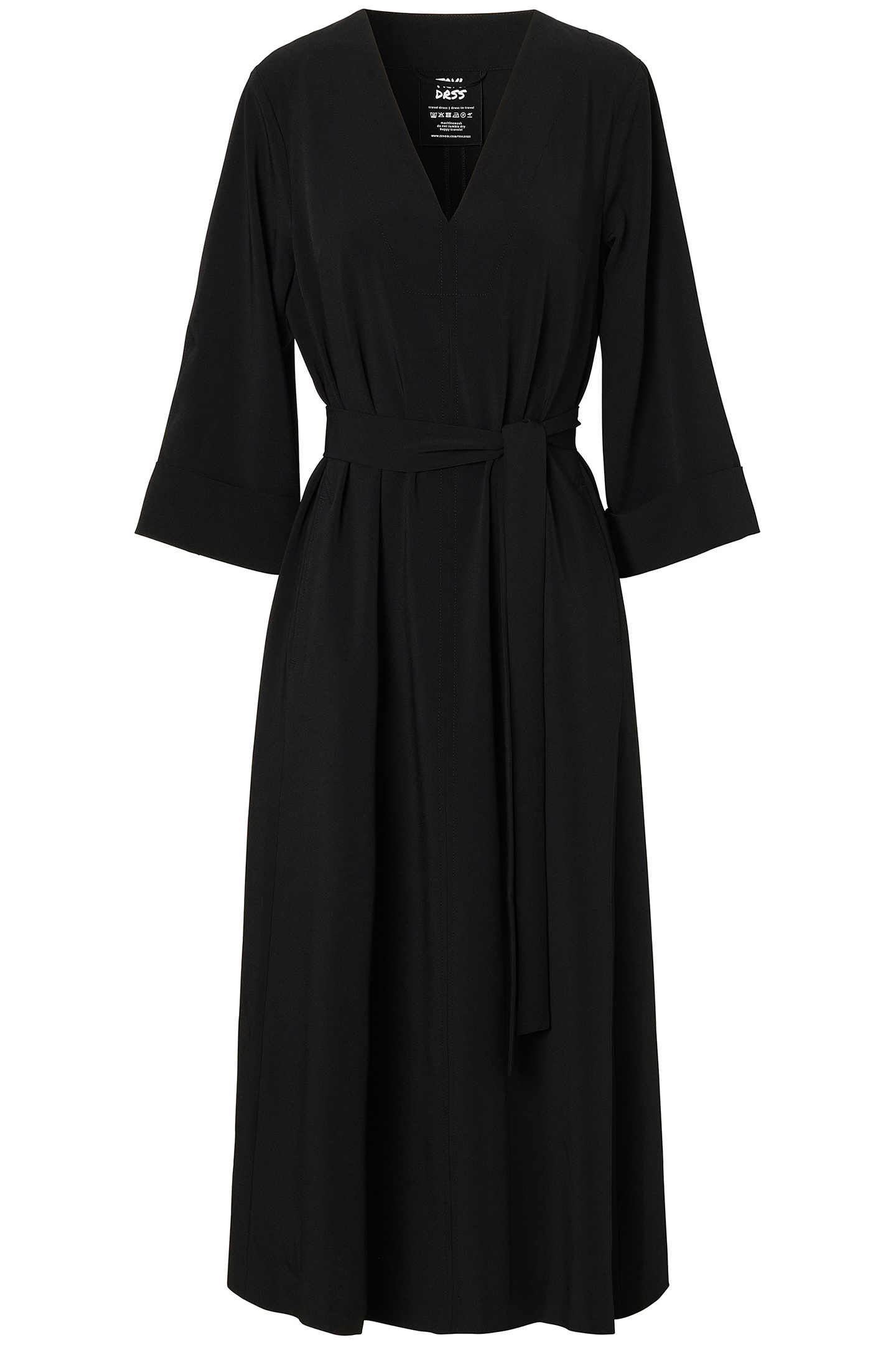 MILFORD V-NECK DRESS BLACK 3