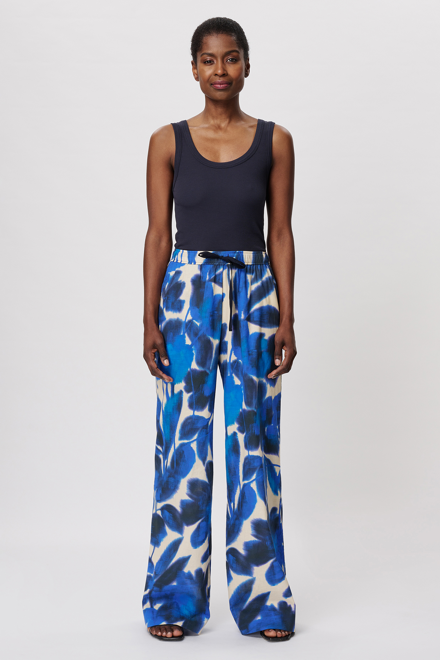 TANK RIB TOP MIDNIGHT BLUE by Zenggi