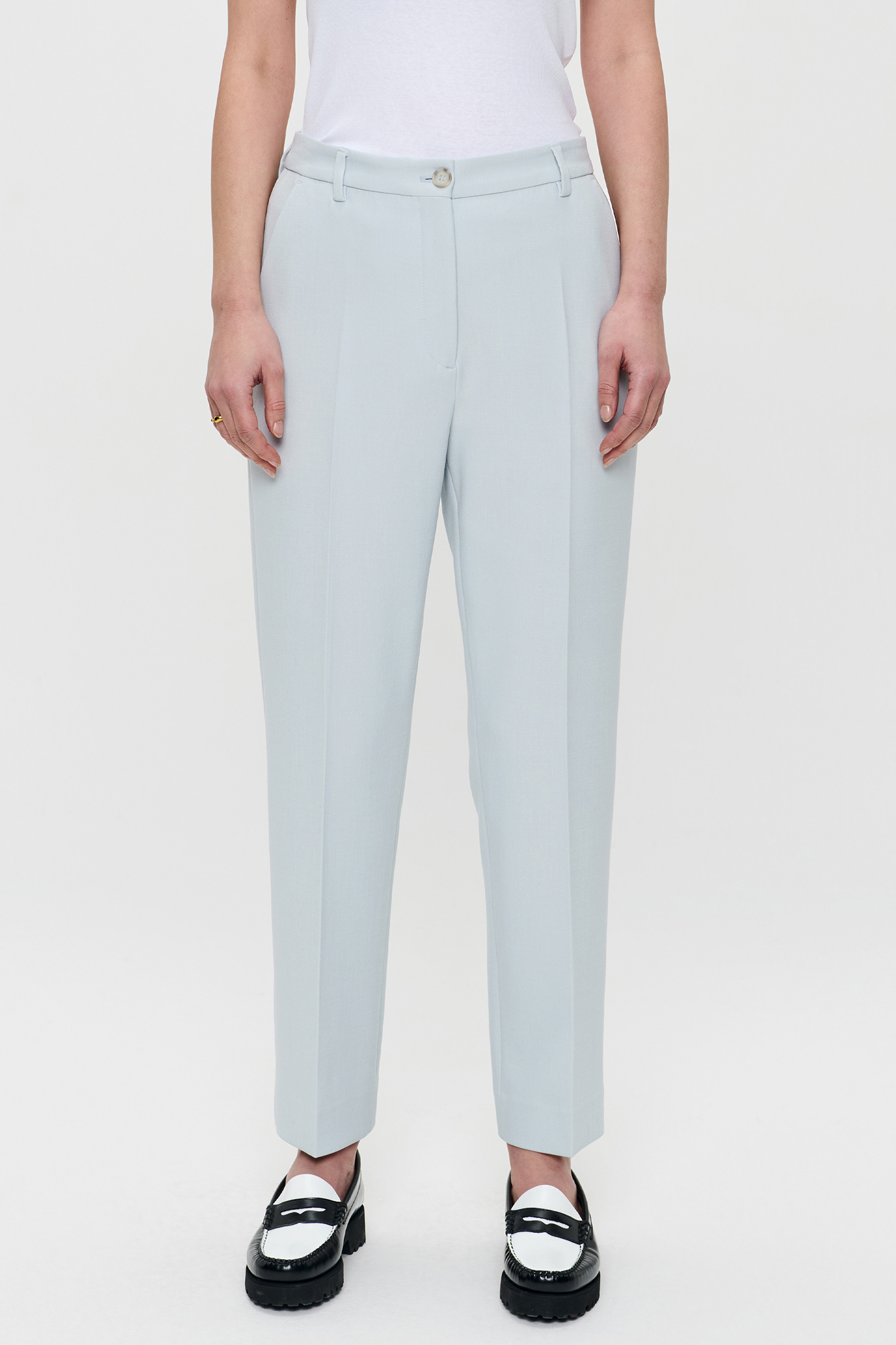 CROPPED CLASSIC PANTS BLUE FOG by Zenggi