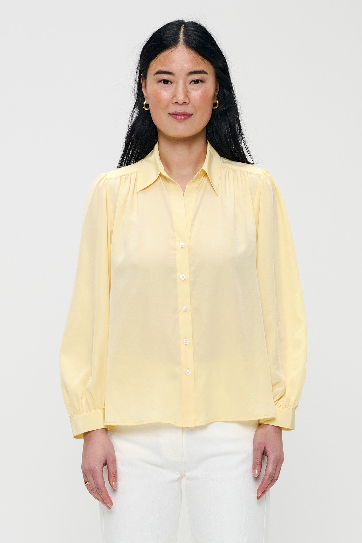 TECHNOSILK FLOWY BLOUSE CARAMELLO by Zenggi